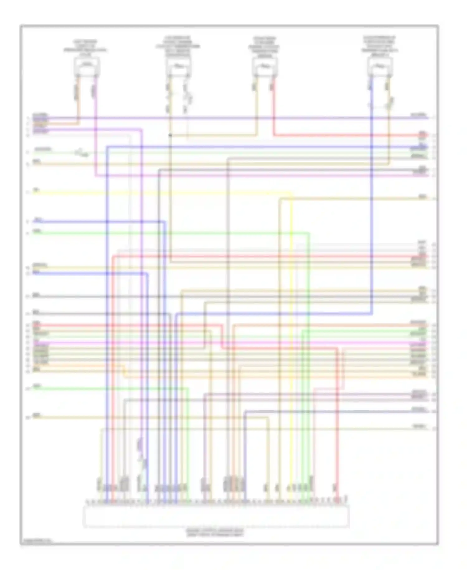 Wiring diagram vio/blk for Audi Q7 4L facelift (2009-2015)