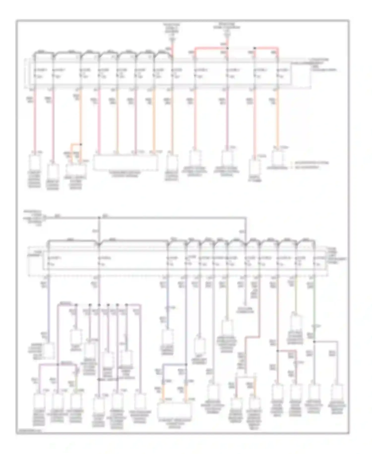 Wiring diagram data link connector for Audi Q7 4L facelift (2009-2015)