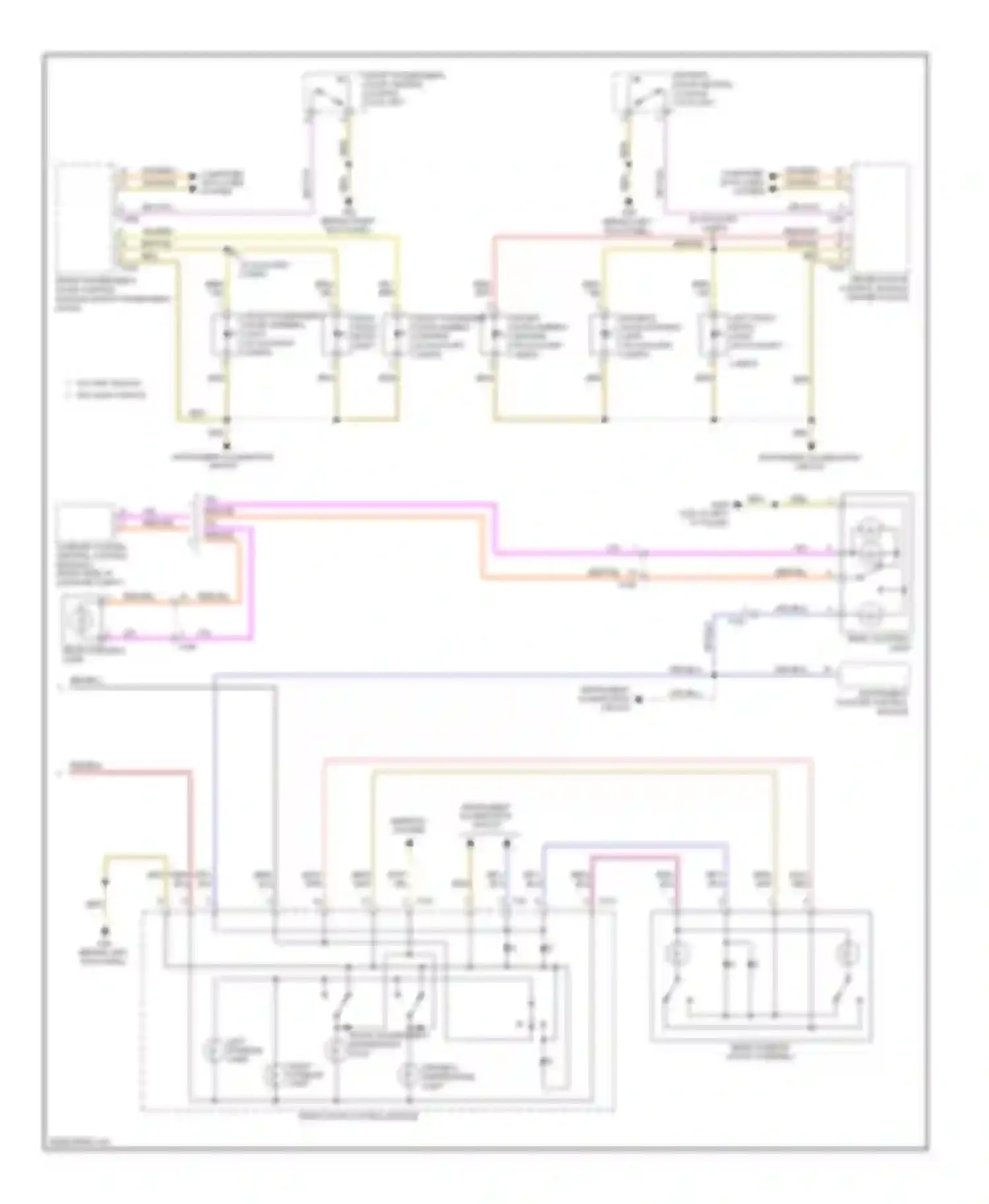Wiring diagram instrument cluster control module for Audi Q7 4L facelift (2009-2015)