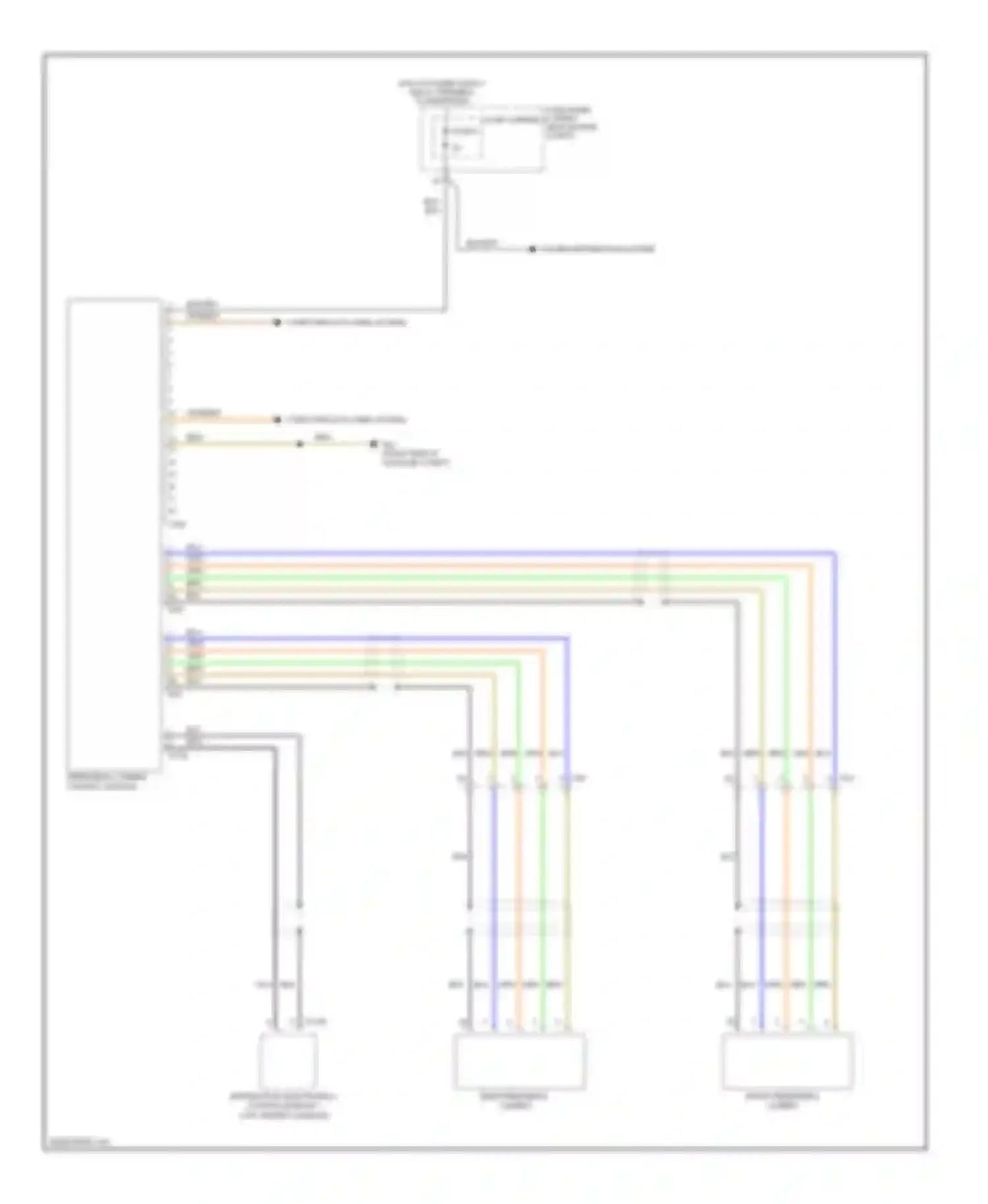 Wiring diagram front peripheral camera for Audi Q7 4L facelift (2009-2015) (1 of 1)