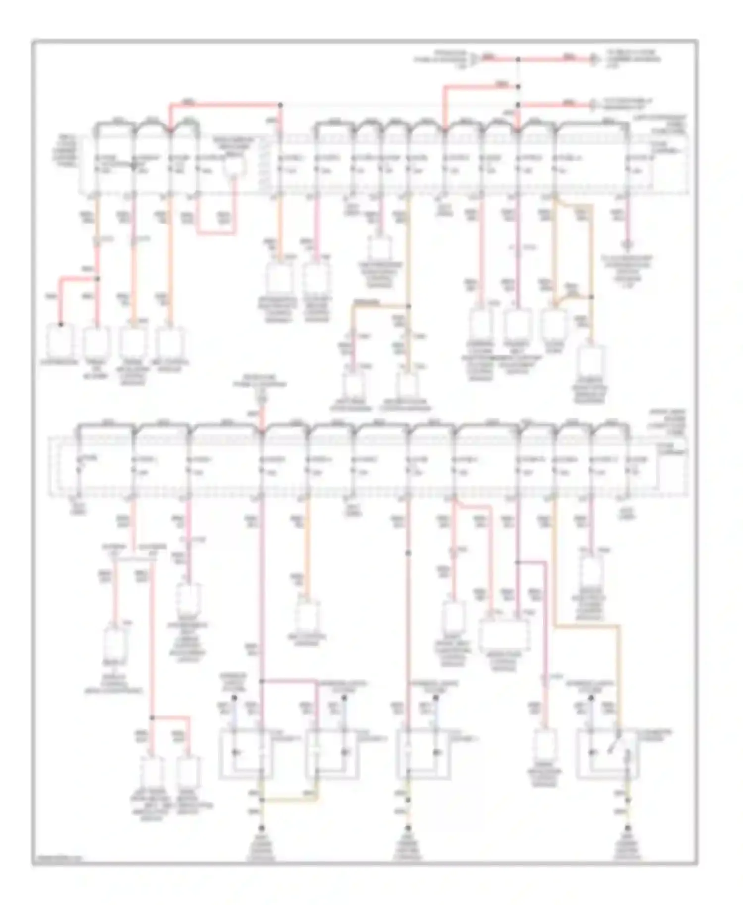 Wiring diagram w/ rear a/c for Audi Q7 4L facelift (2009-2015)