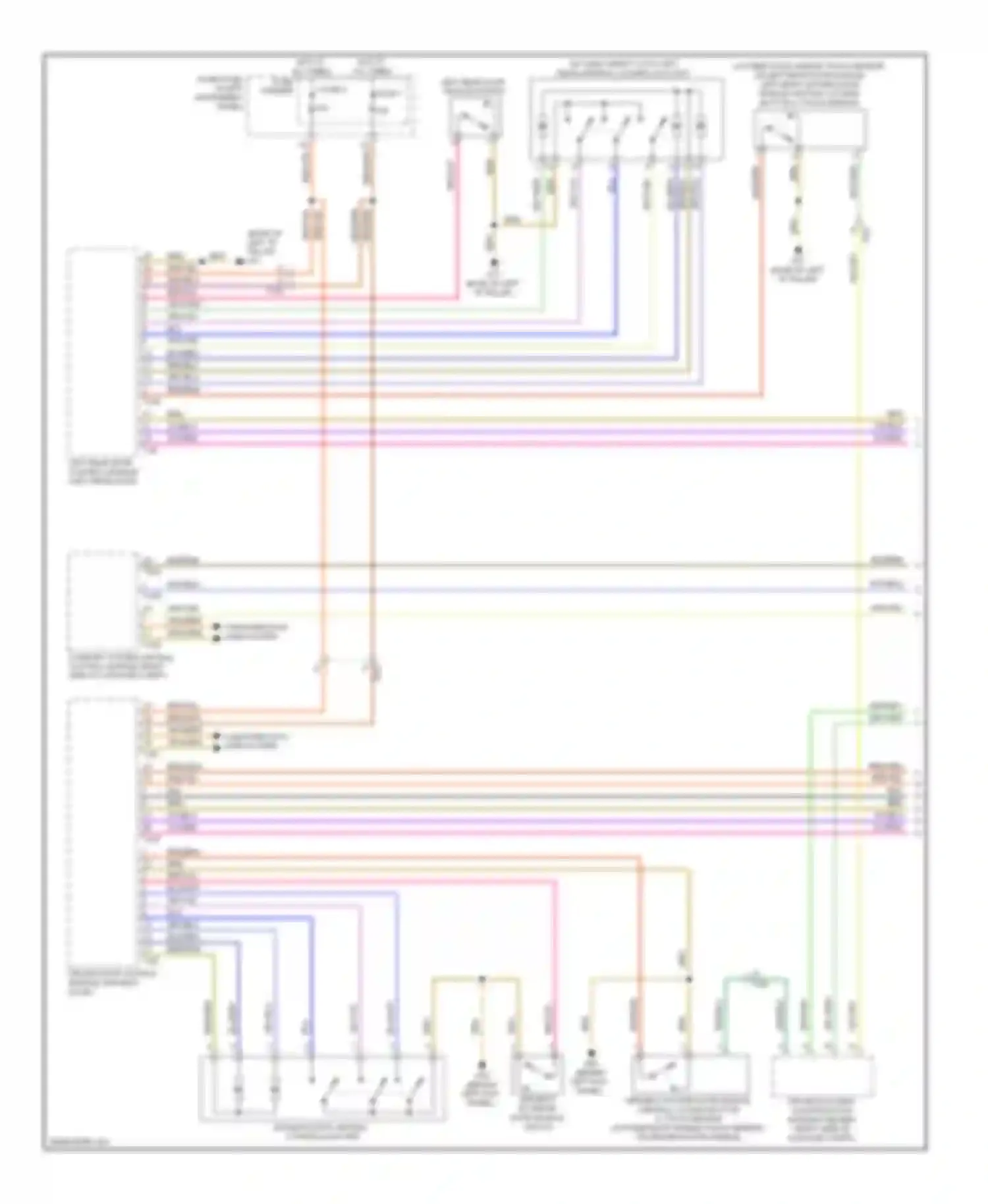 Wiring diagram hot at all times fuse carrier 1 fuse 8 for Audi Q7 4L facelift (2009-2015)