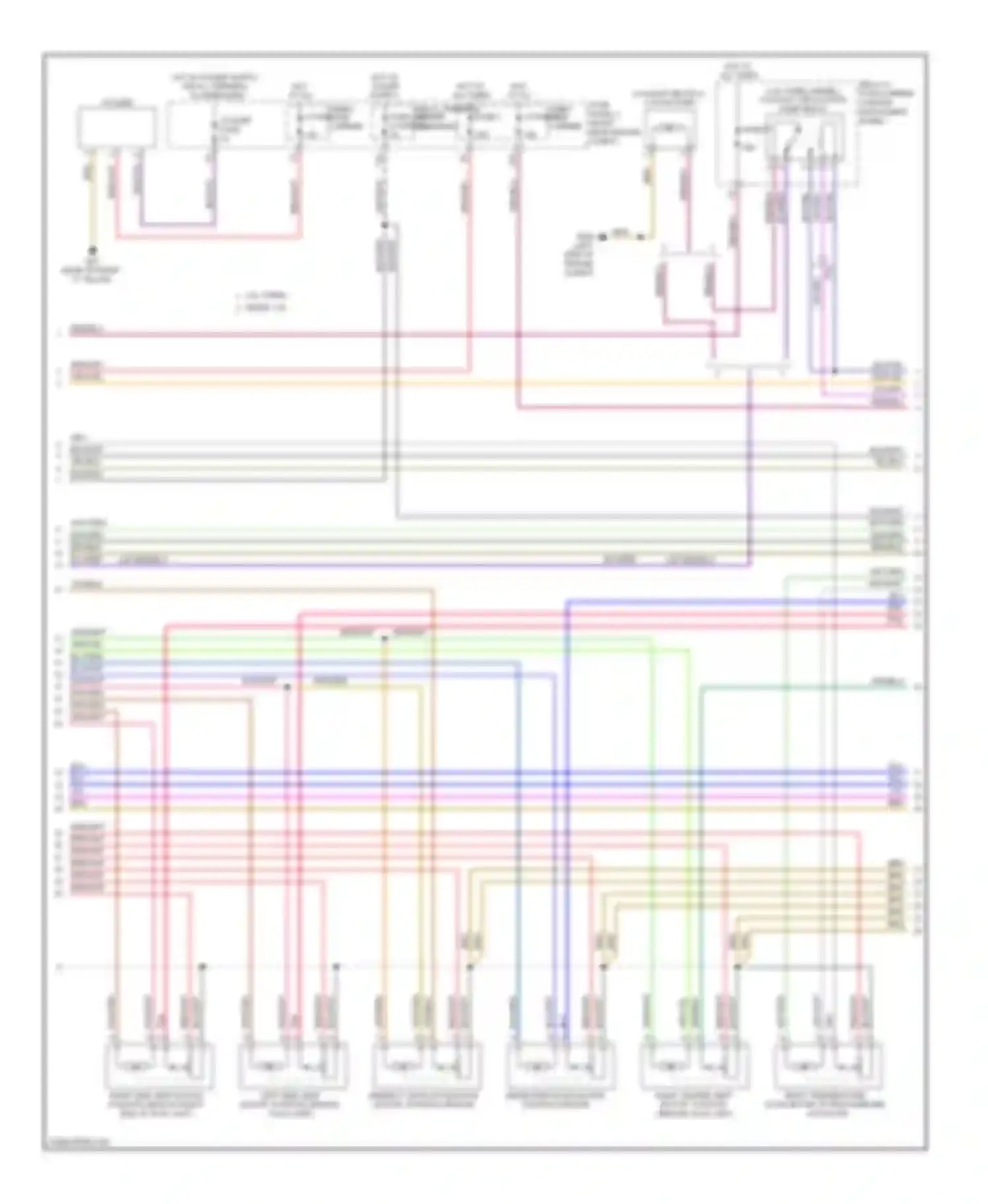 Wiring diagram grn/blu for Audi Q7 4L facelift (2009-2015) (2 of 21)