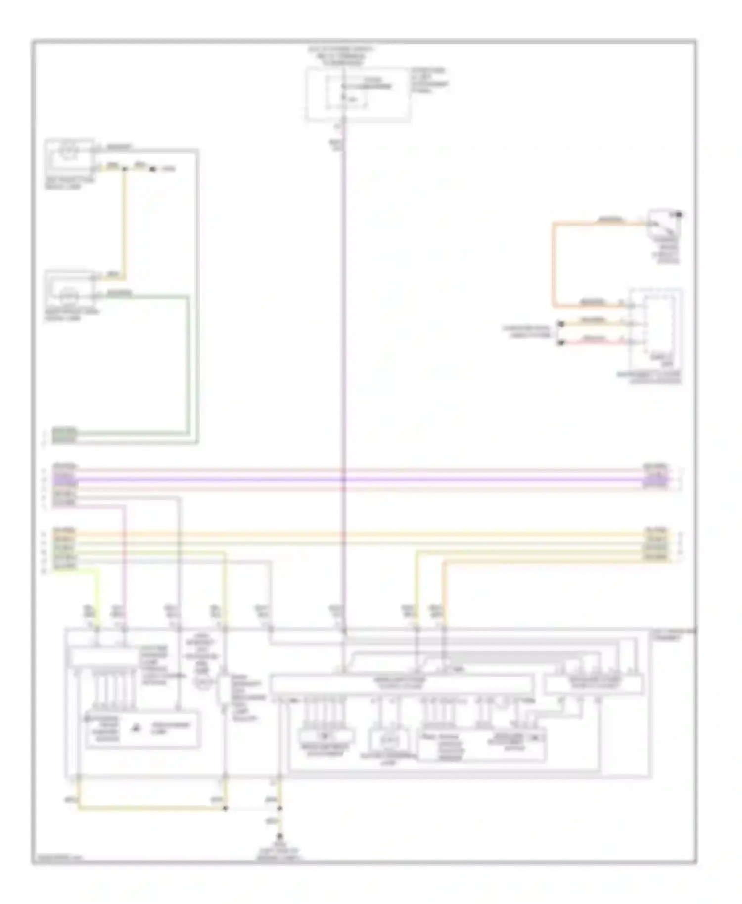 Wiring diagram headlamp beam adjustment motor cornering lamp for Audi Q7 4L facelift (2009-2015) (1 of 1)