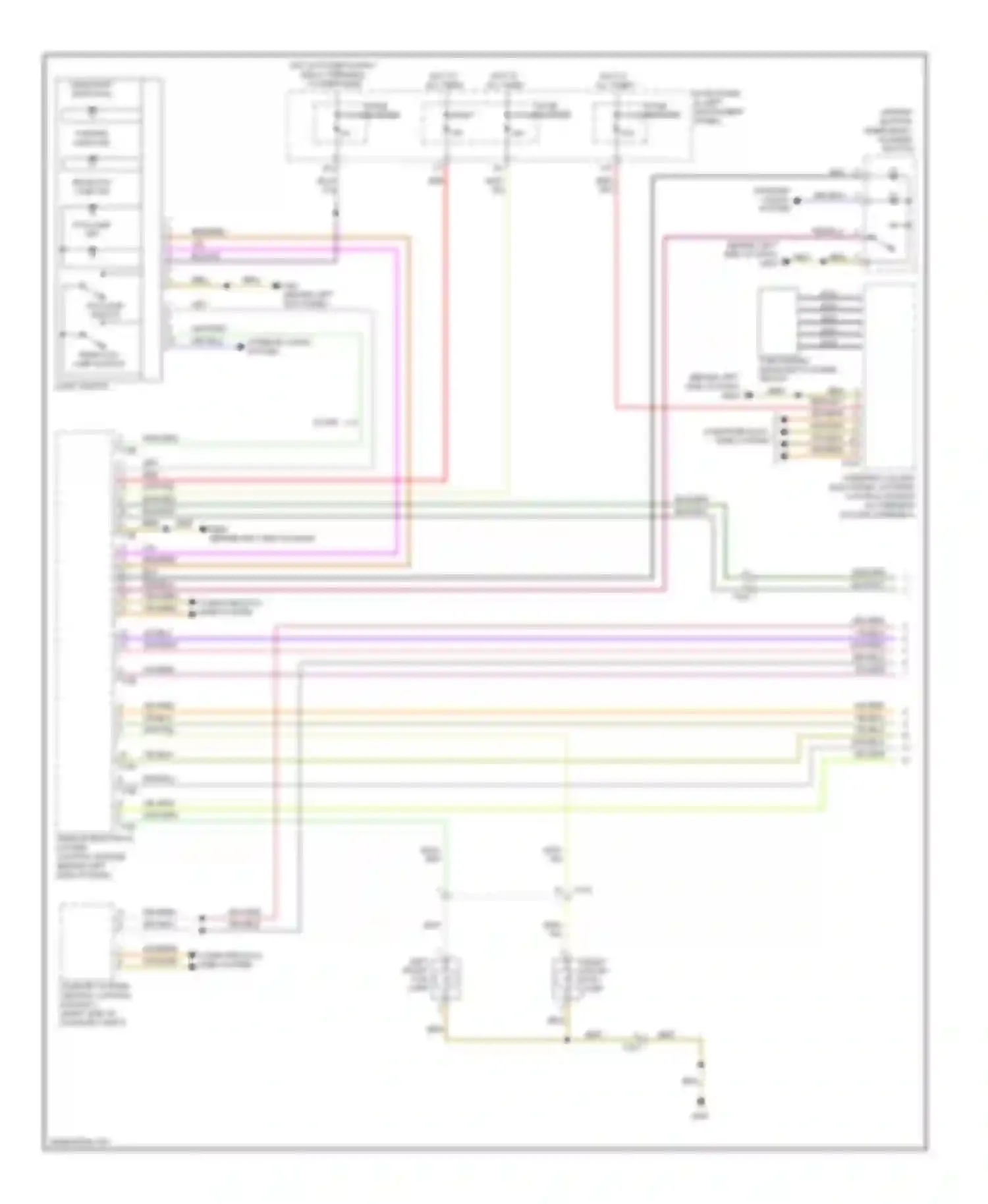 Wiring diagram headlight switch ill for Audi Q7 4L facelift (2009-2015) (1 of 2)