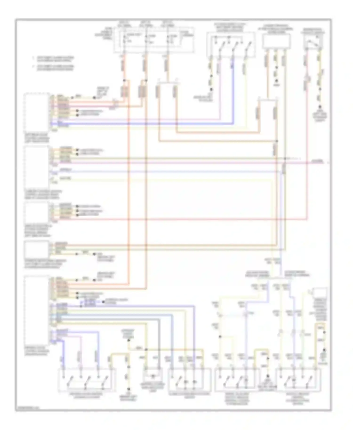 Wiring diagram wht for Audi Q7 4L facelift (2009-2015)