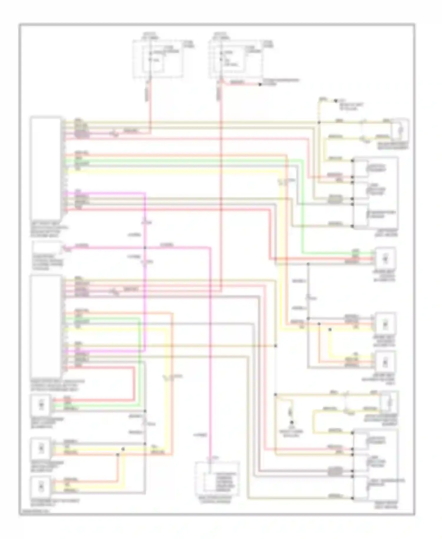 Wiring diagram fuse panel c for Audi Q7 4L facelift (2009-2015)