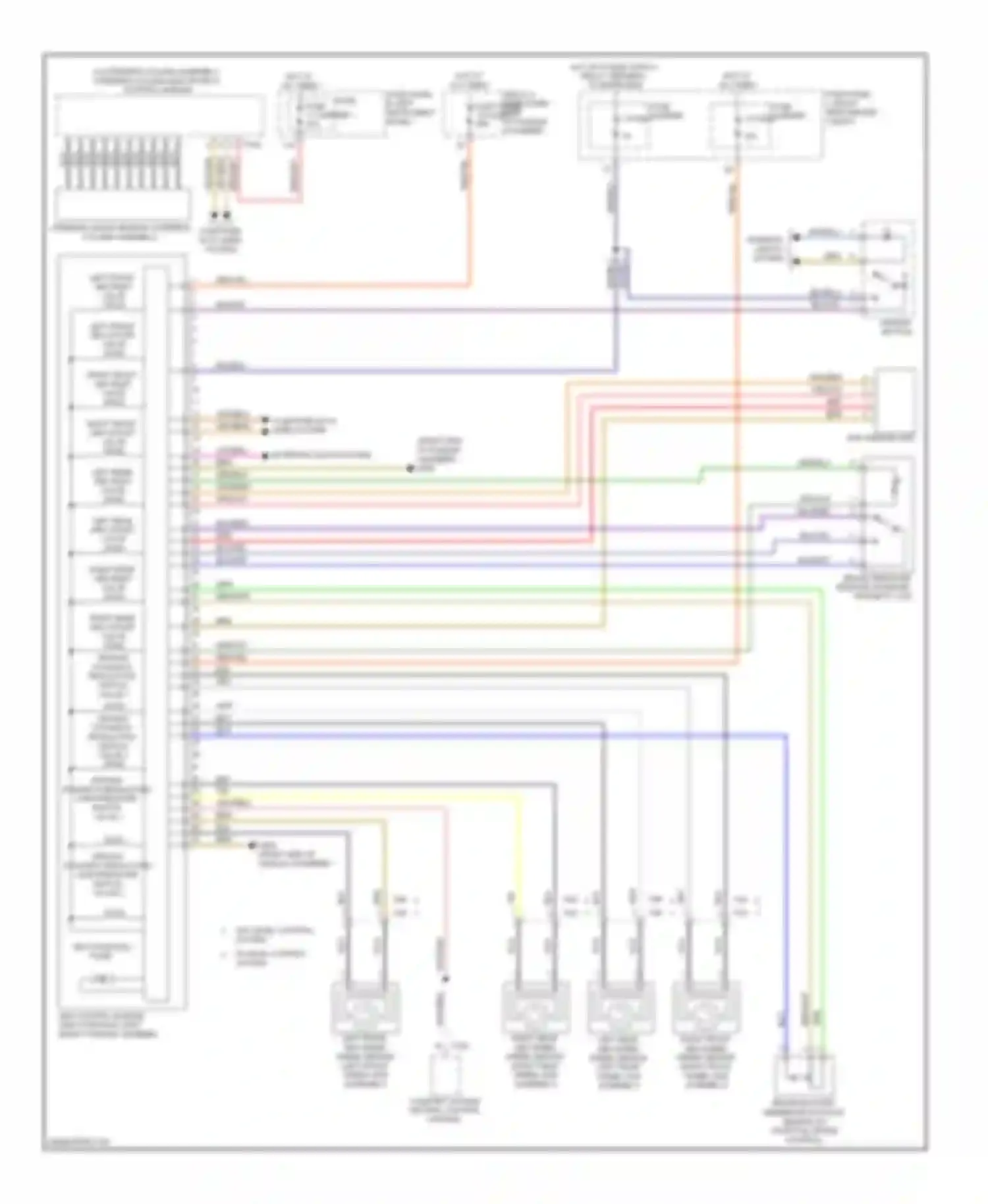 Wiring diagram yel/red for Audi Q7 4L facelift (2009-2015)