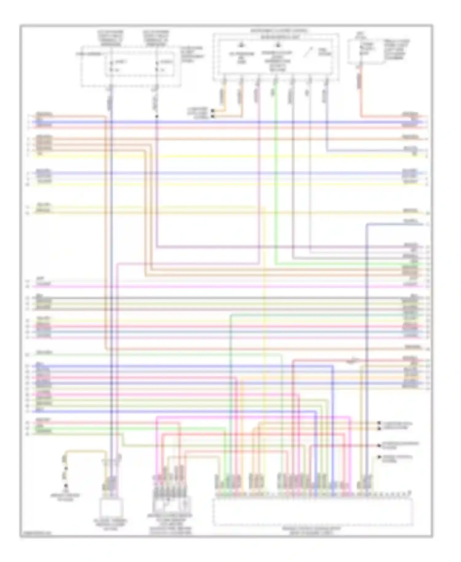 Wiring diagram starting/charging system for Audi Q7 4L facelift (2009-2015)