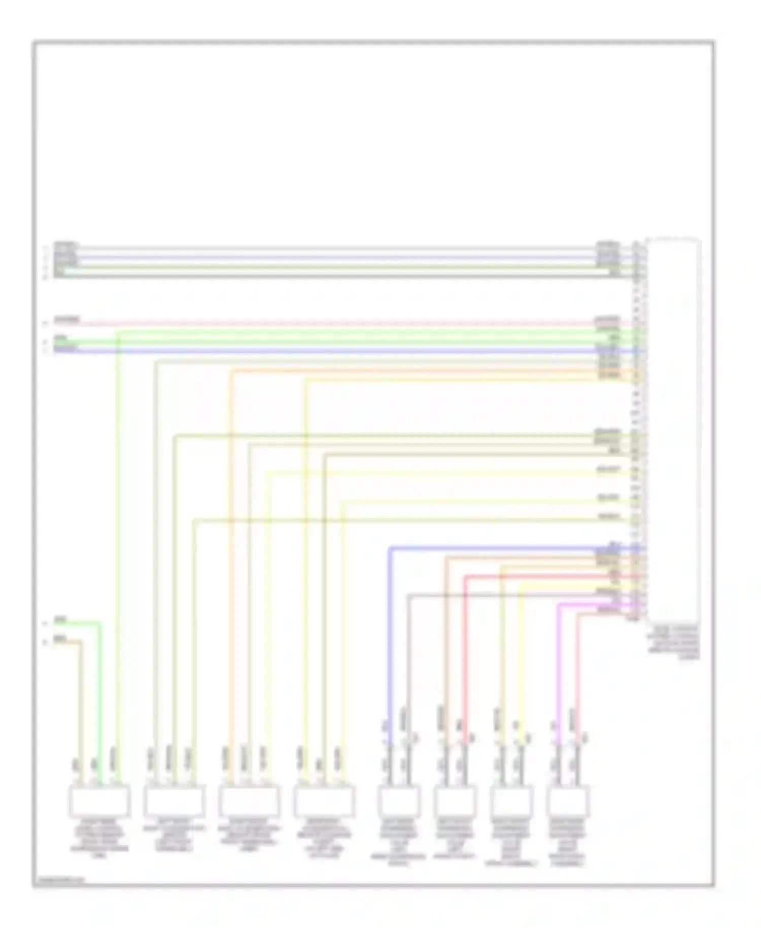 Wiring diagram brn/vio for Audi Q7 4L facelift (2009-2015)