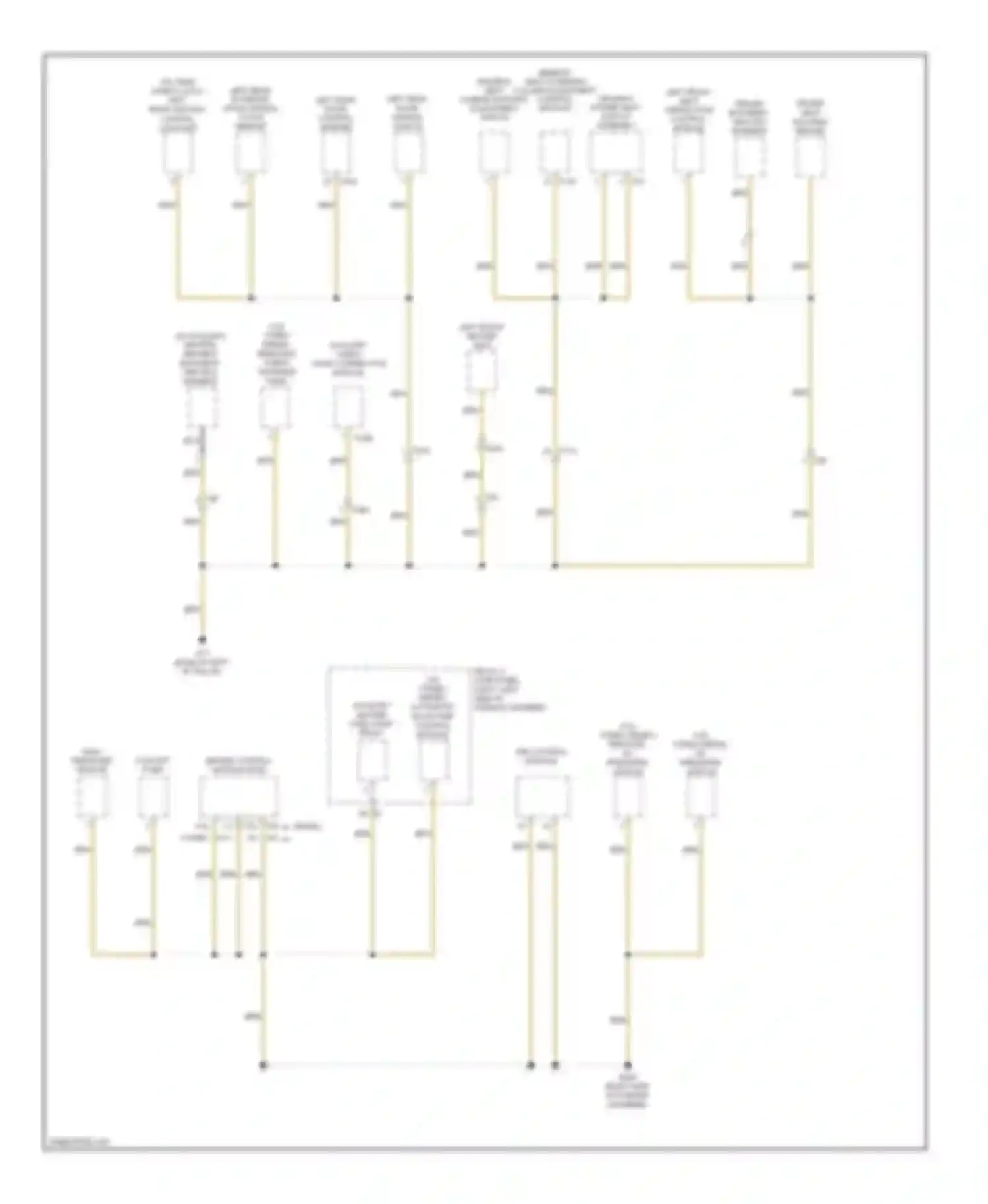 Wiring diagram memory seat/ steering column adjustment control module for Audi Q7 4L facelift (2009-2015)