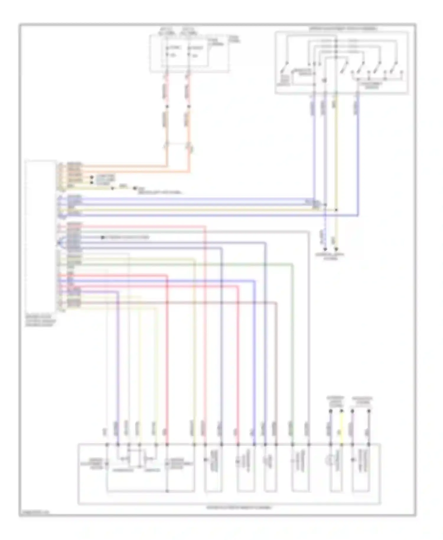Wiring diagram selector switch for Audi Q7 4L facelift (2009-2015)