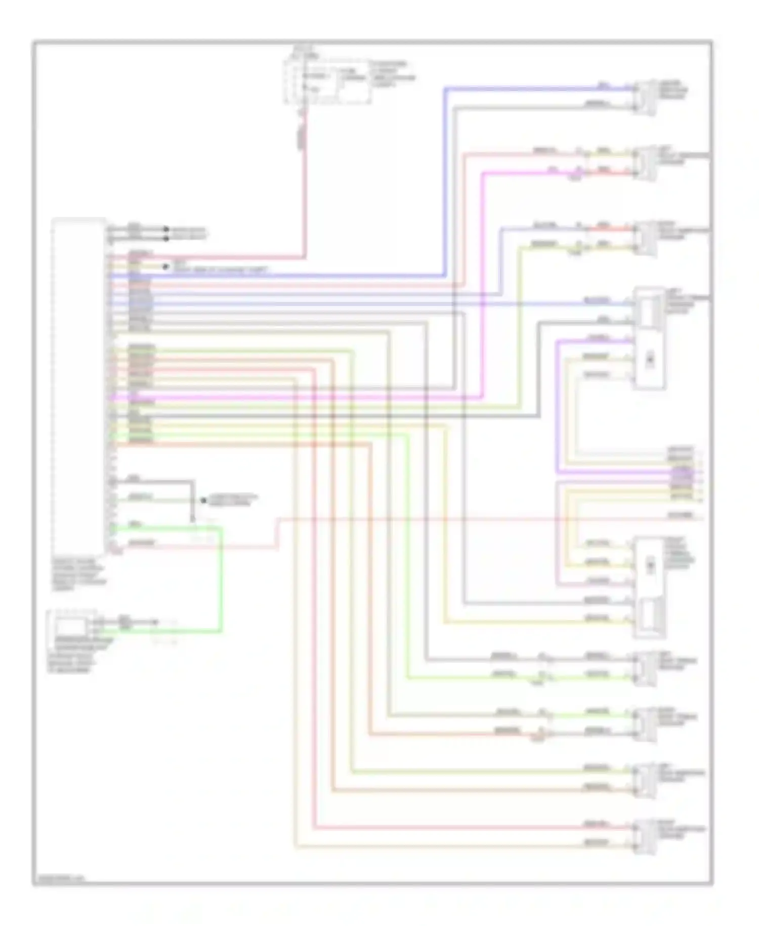 Wiring diagram most data bus circuit for Audi Q7 4L facelift (2009-2015) (7 of 12)