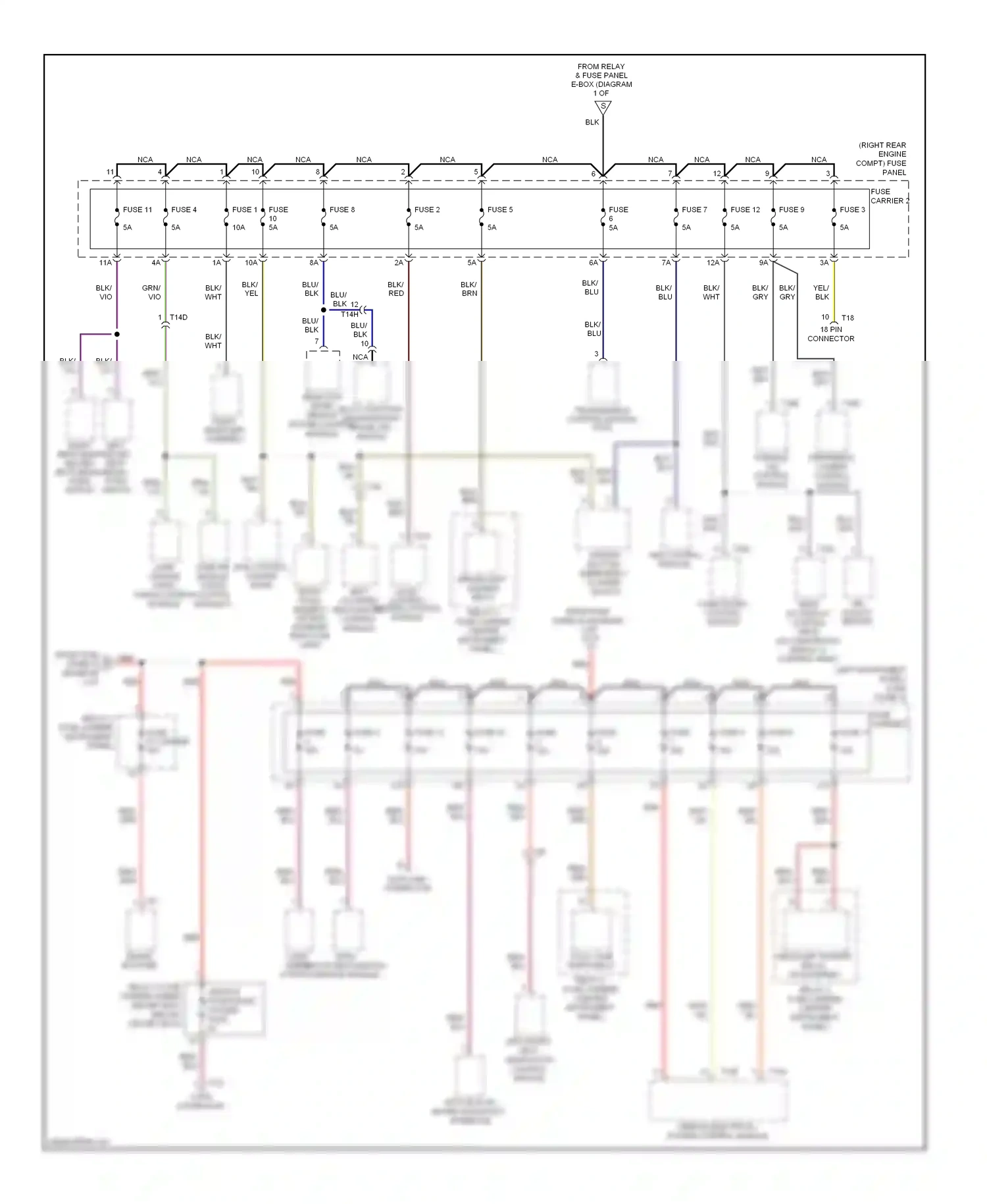 Audi Q7 4L facelift (2009-2015) multi- function transmission range (tr) switch wiring diagram  (2 of 7)