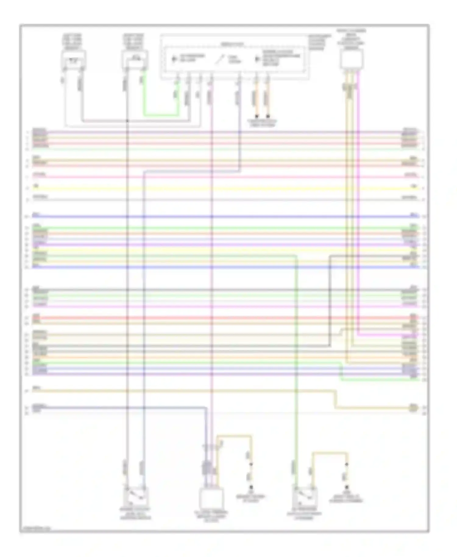 Wiring diagram oil pressure ind lamp for Audi Q7 4L facelift (2009-2015) (3 of 3)