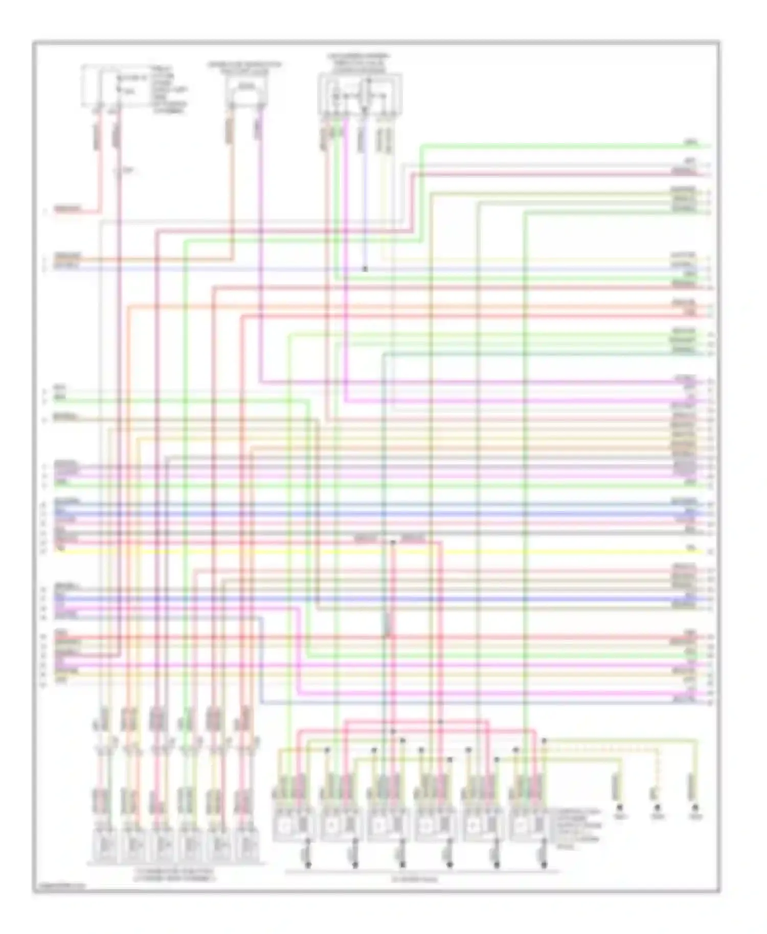 Wiring diagram vio/blk for Audi Q7 4L facelift (2009-2015)
