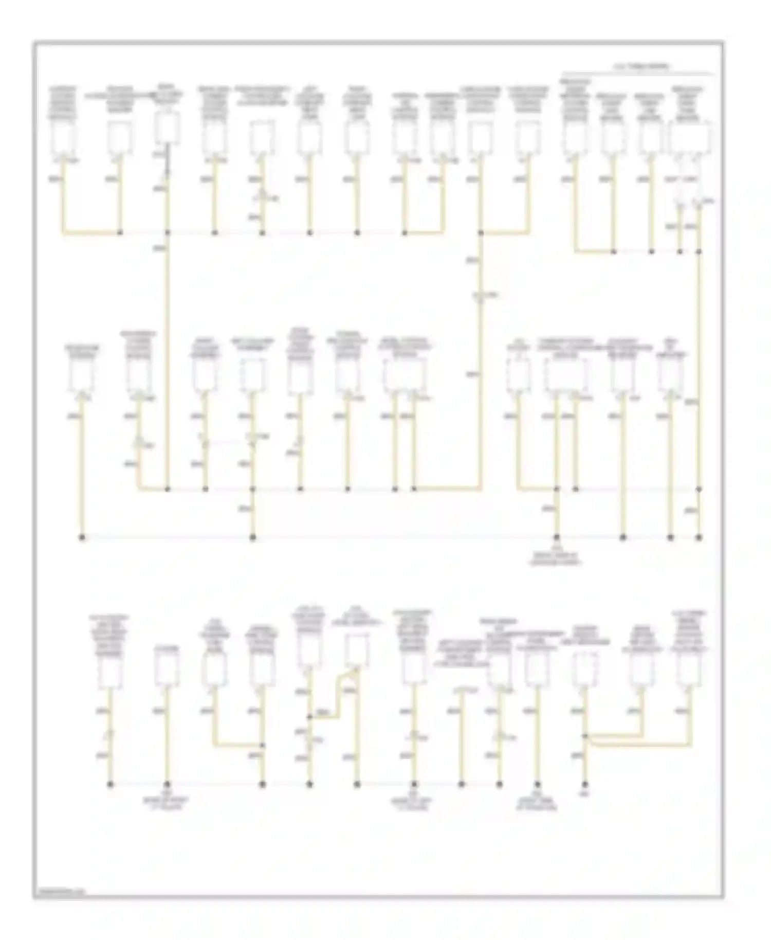 Wiring diagram parking aid control module for Audi Q7 4L facelift (2009-2015) (2 of 2)