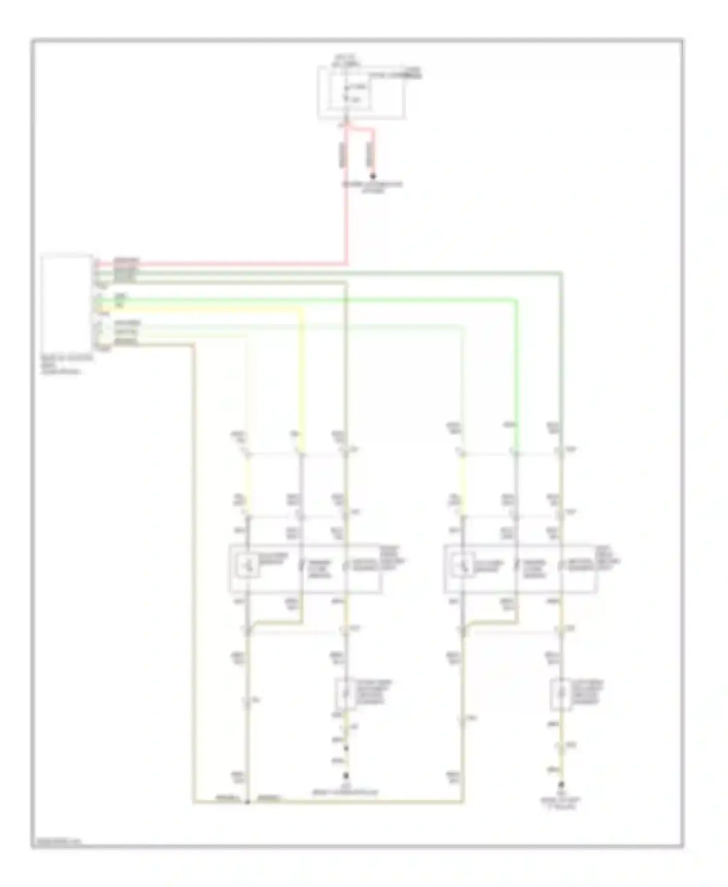 Wiring diagram power distribution system for Audi Q7 4L facelift (2009-2015) (7 of 9)