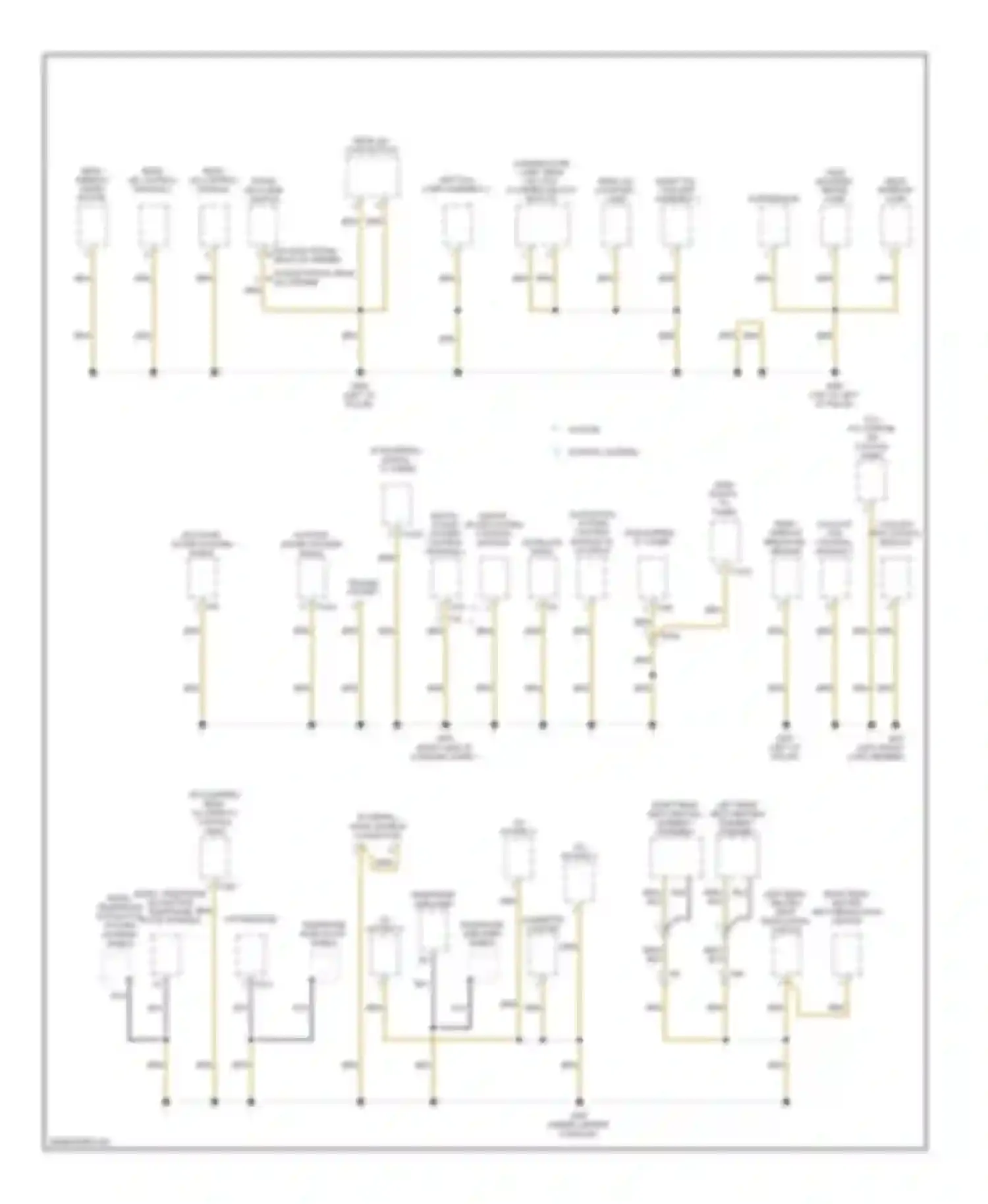 Wiring diagram right rear seat heating element assembly for Audi Q7 4L facelift (2009-2015)