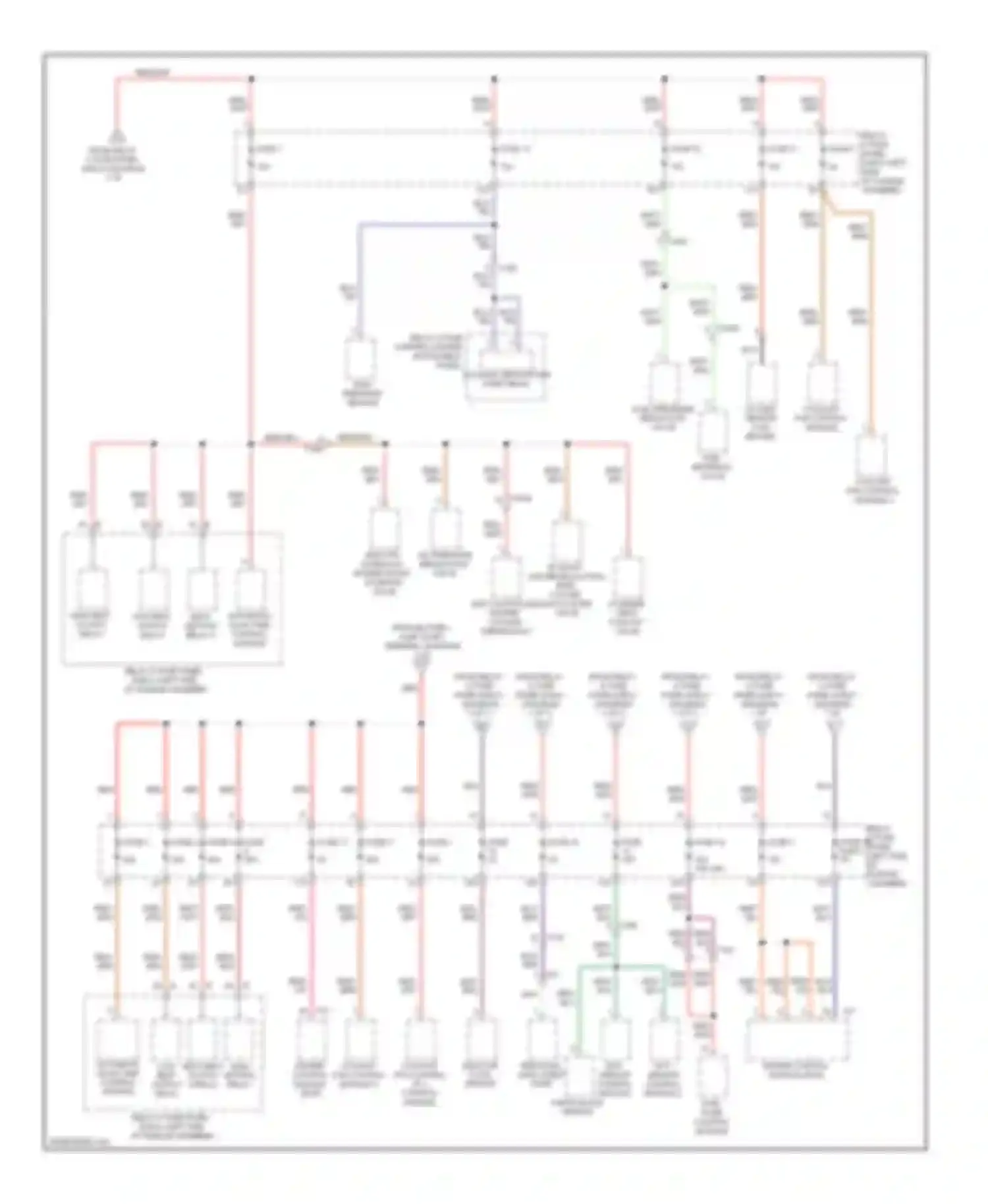 Wiring diagram high heat output relay for Audi Q7 4L facelift (2009-2015)
