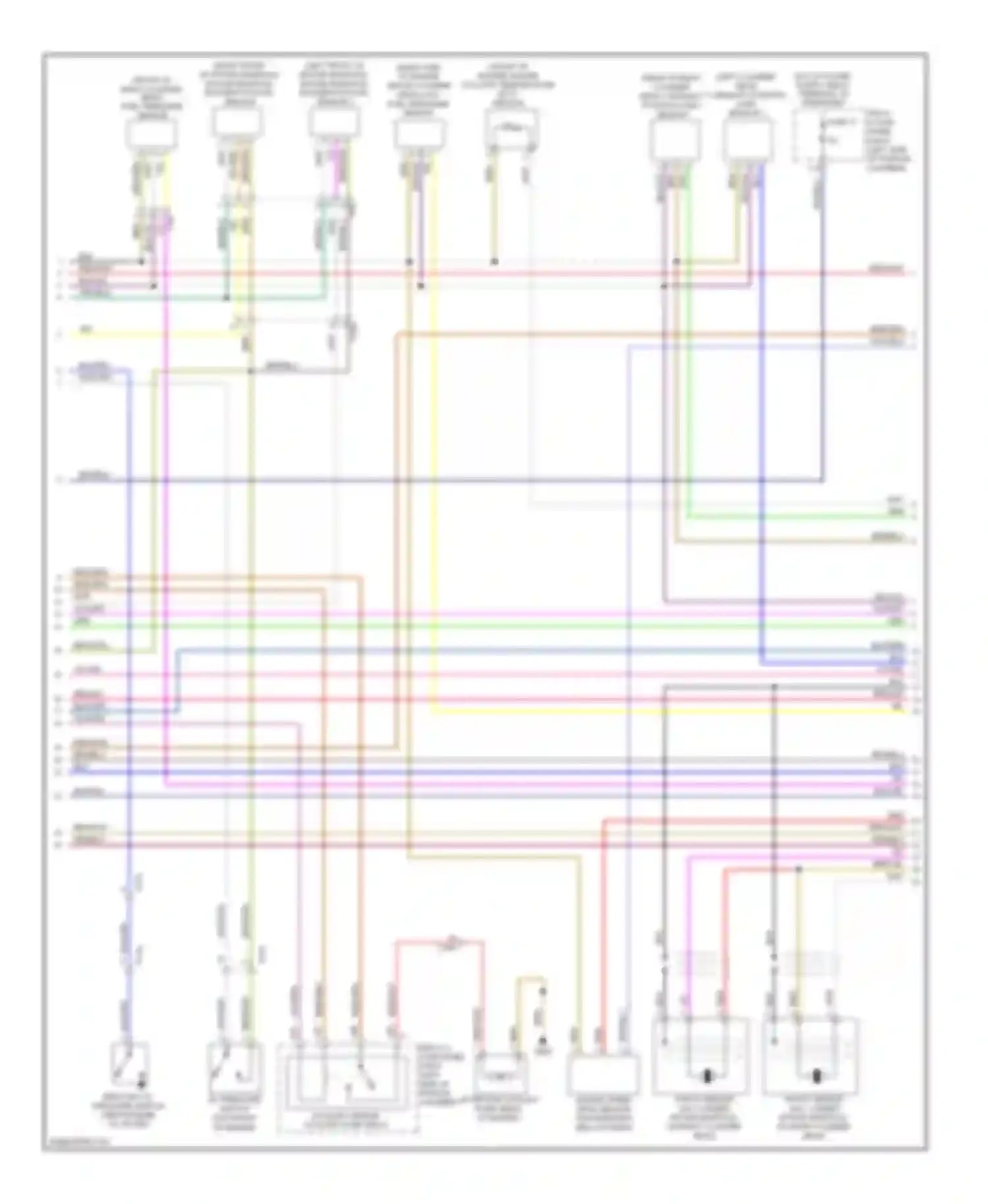 Wiring diagram yel/red for Audi Q7 4L facelift (2009-2015)