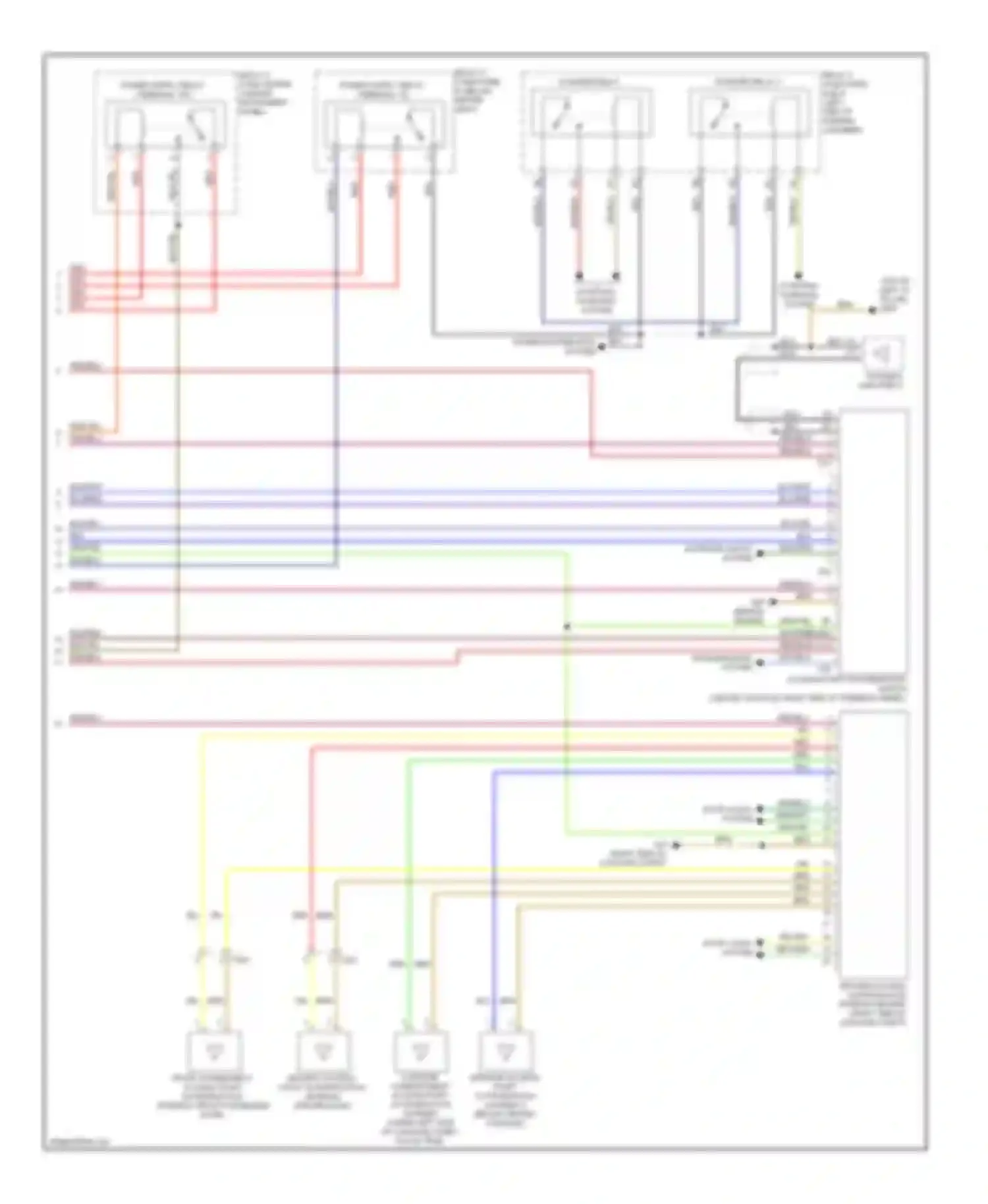 Wiring diagram starter relay for Audi Q7 4L facelift (2009-2015) (3 of 4)