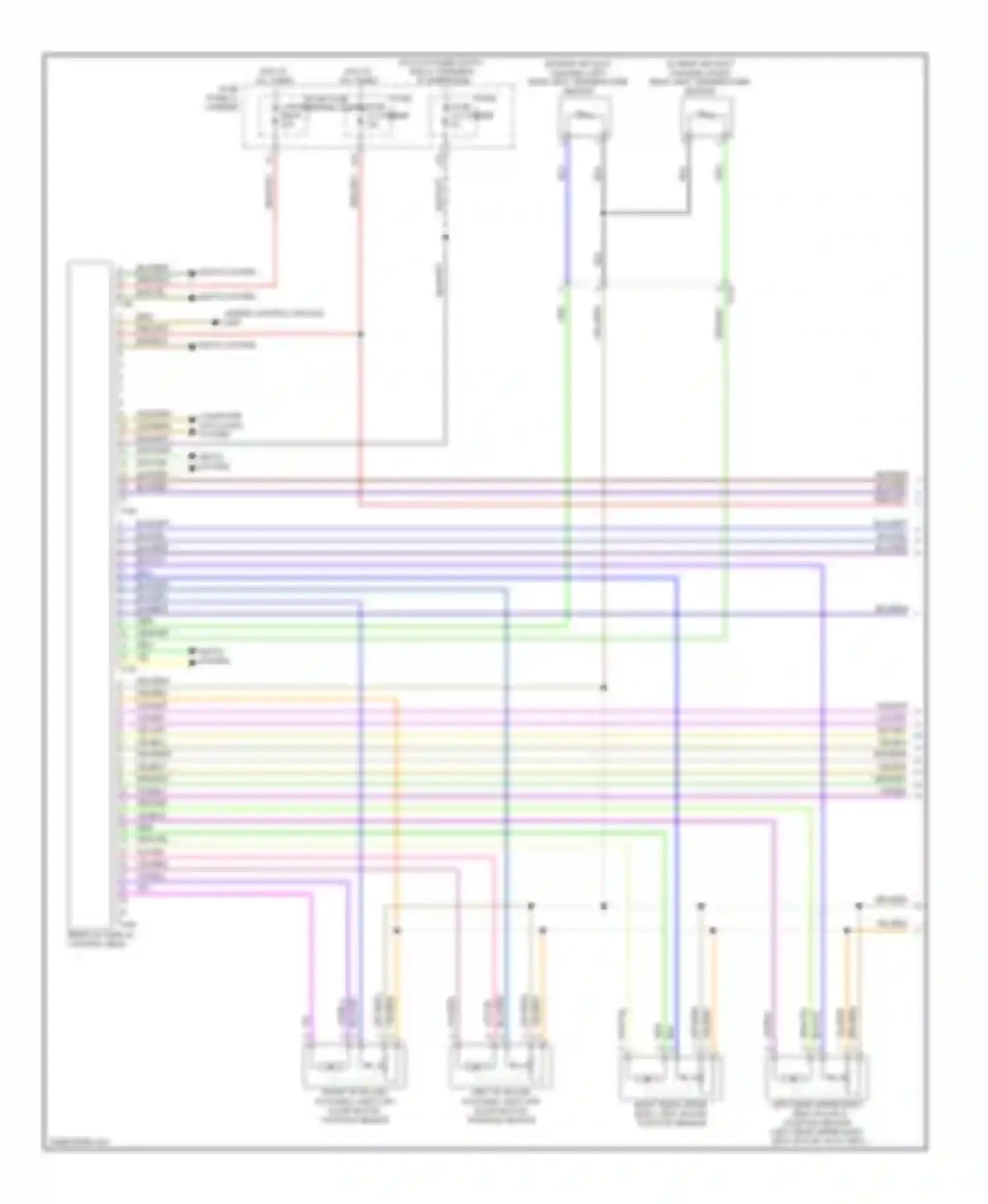 Wiring diagram vio/wht for Audi Q7 4L facelift (2009-2015) (4 of 25)
