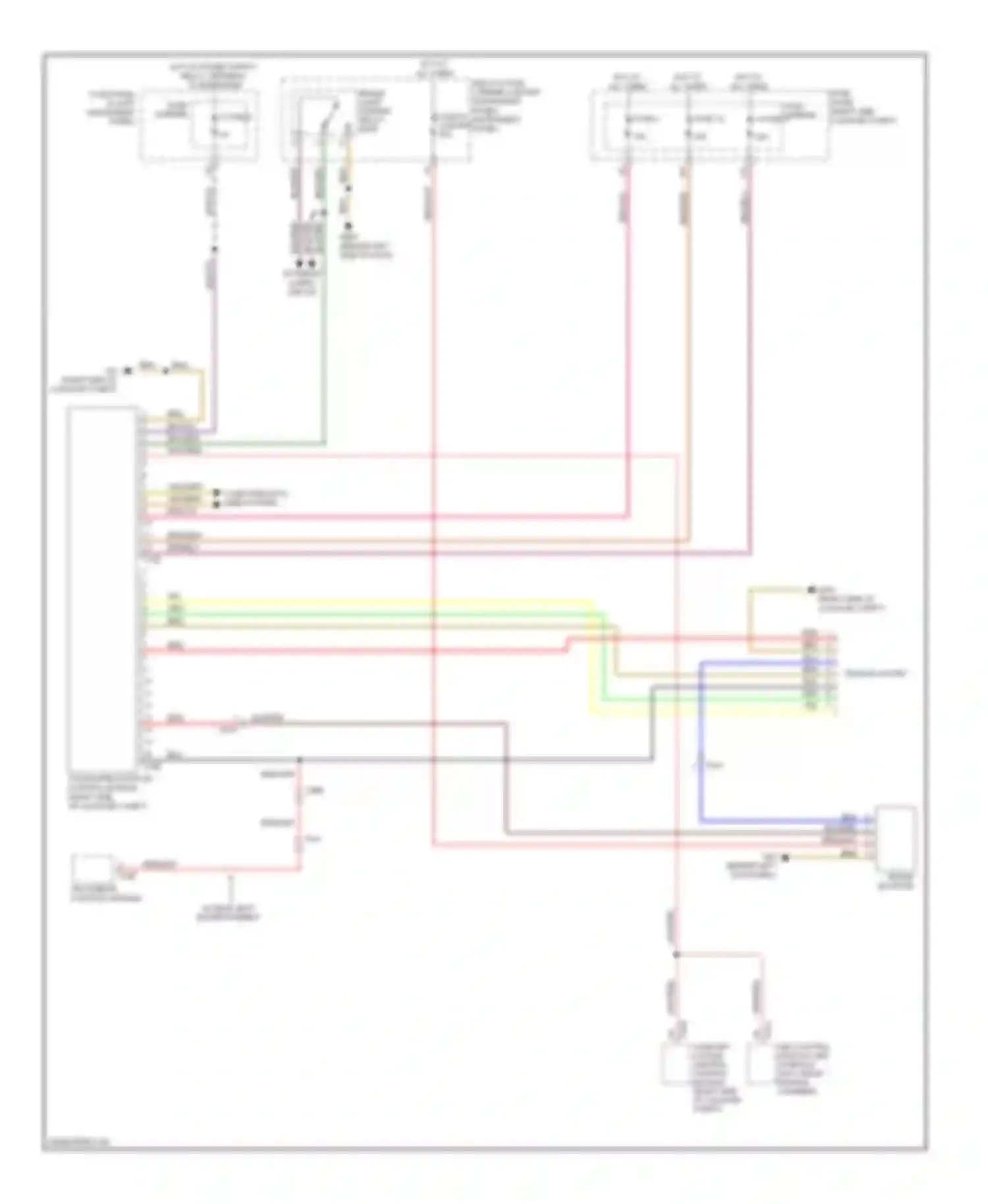 Wiring diagram brake booster for Audi Q7 4L facelift (2009-2015)