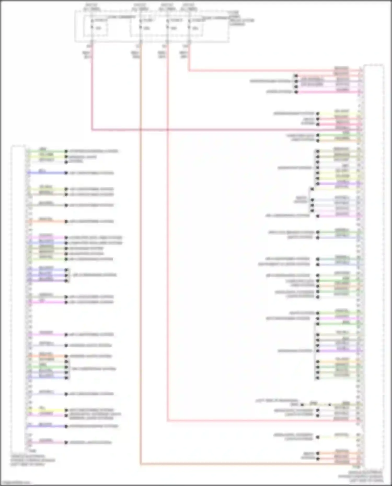 Q7 Audi 4M facelift (2019-2024): Vehicle electrical system control module circuit (1 of 2)