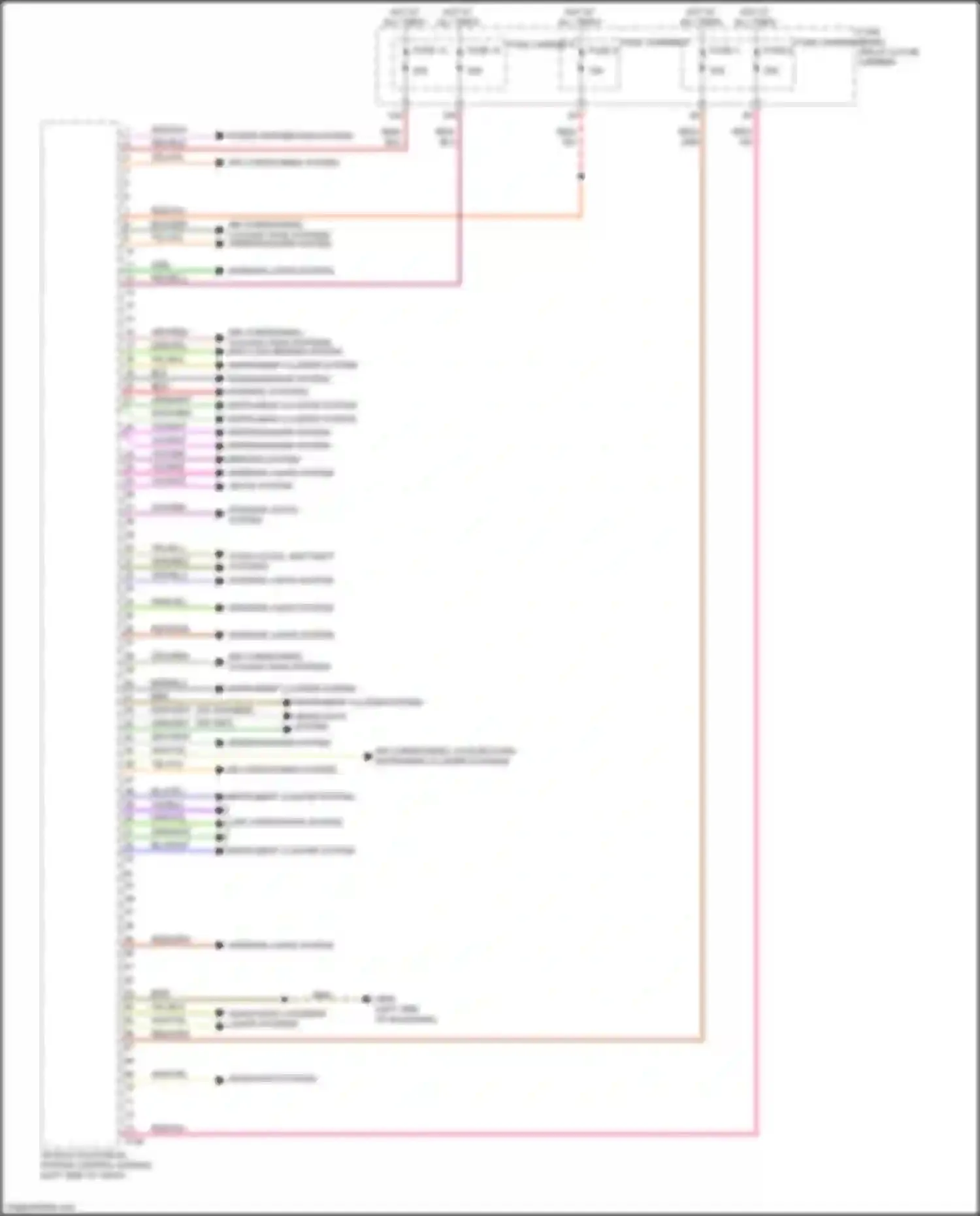 Q7 Audi 4M facelift (2019-2024): Vehicle electrical system control module circuit (2 of 2)