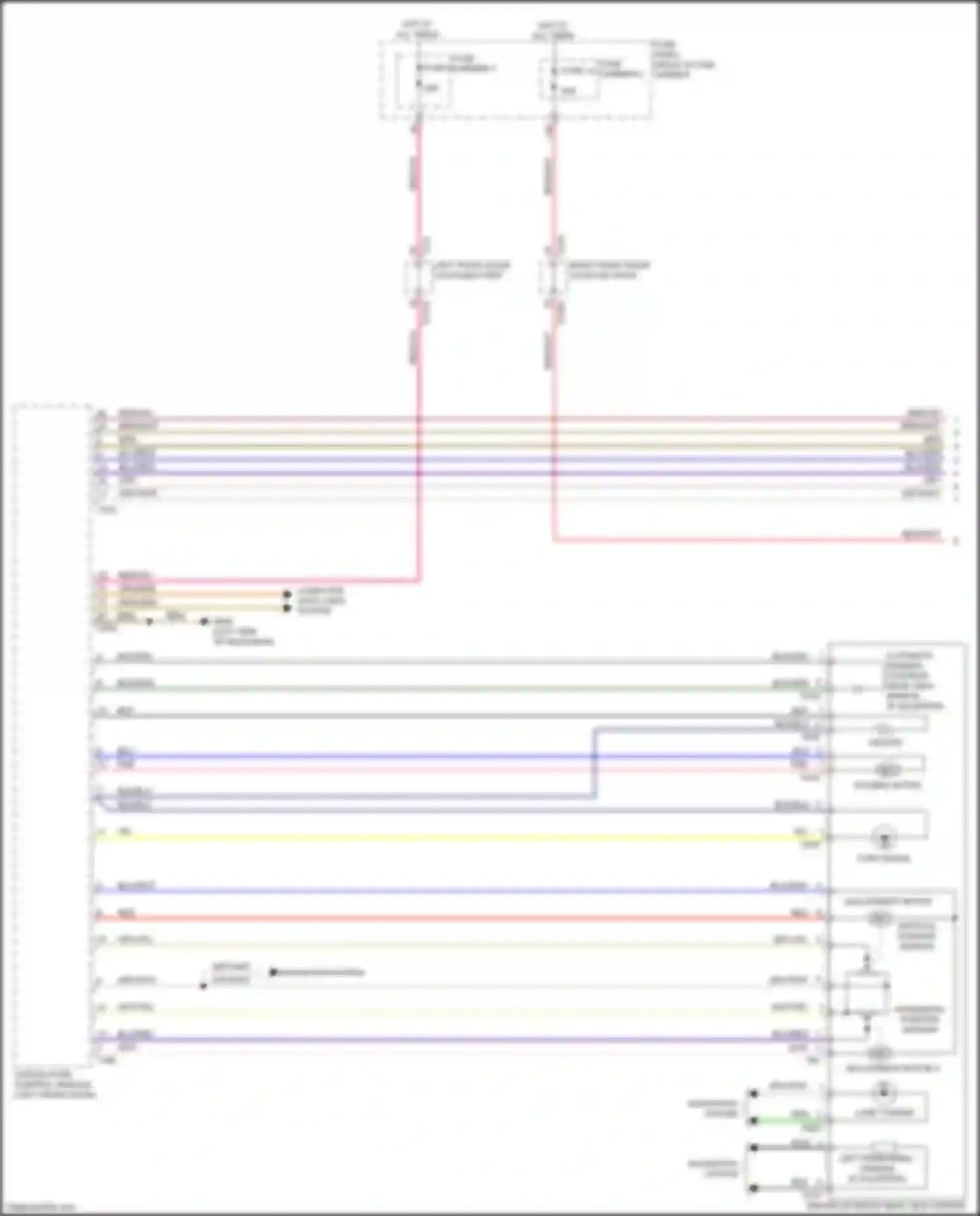 Q7 Audi 4M facelift (2019-2024): Memory mirrors circuit (1 of 2)