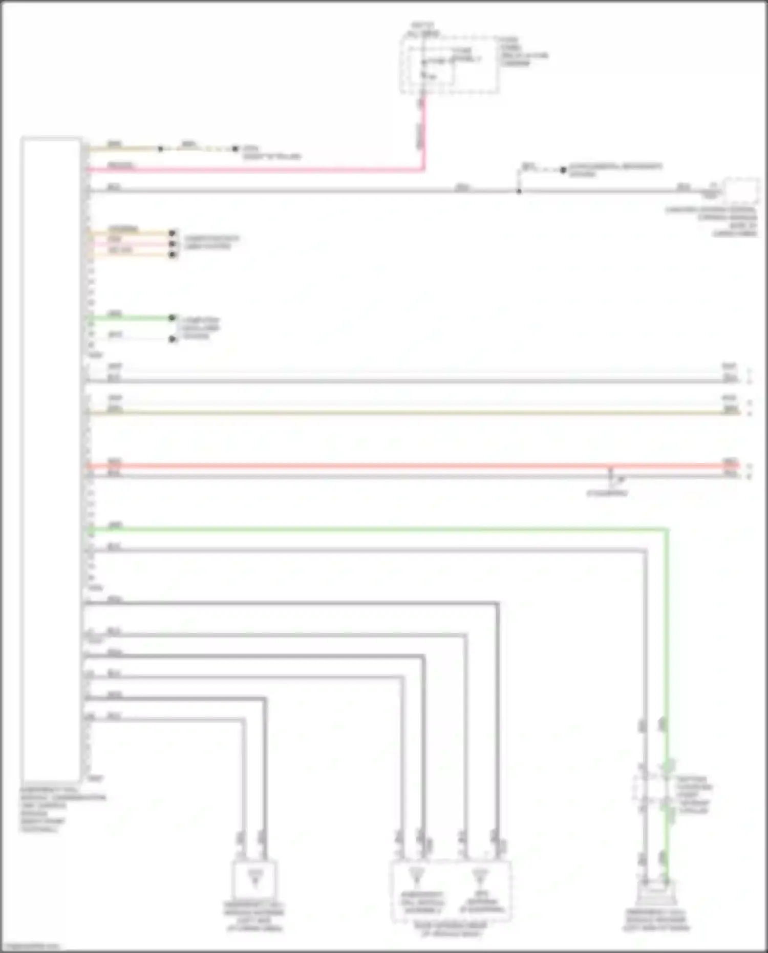 Q7 Audi 4M facelift (2019-2024): Emergency call circuit, w/ connect plus (1 of 2)