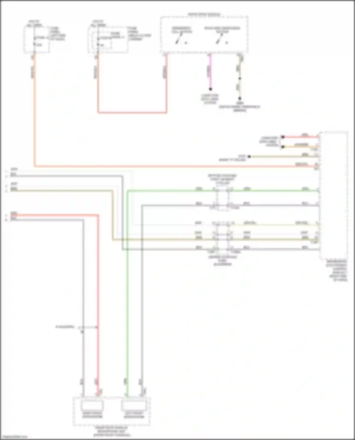 Q7 Audi 4M facelift (2019-2024): Emergency call circuit, w/ connect plus (2 of 2)