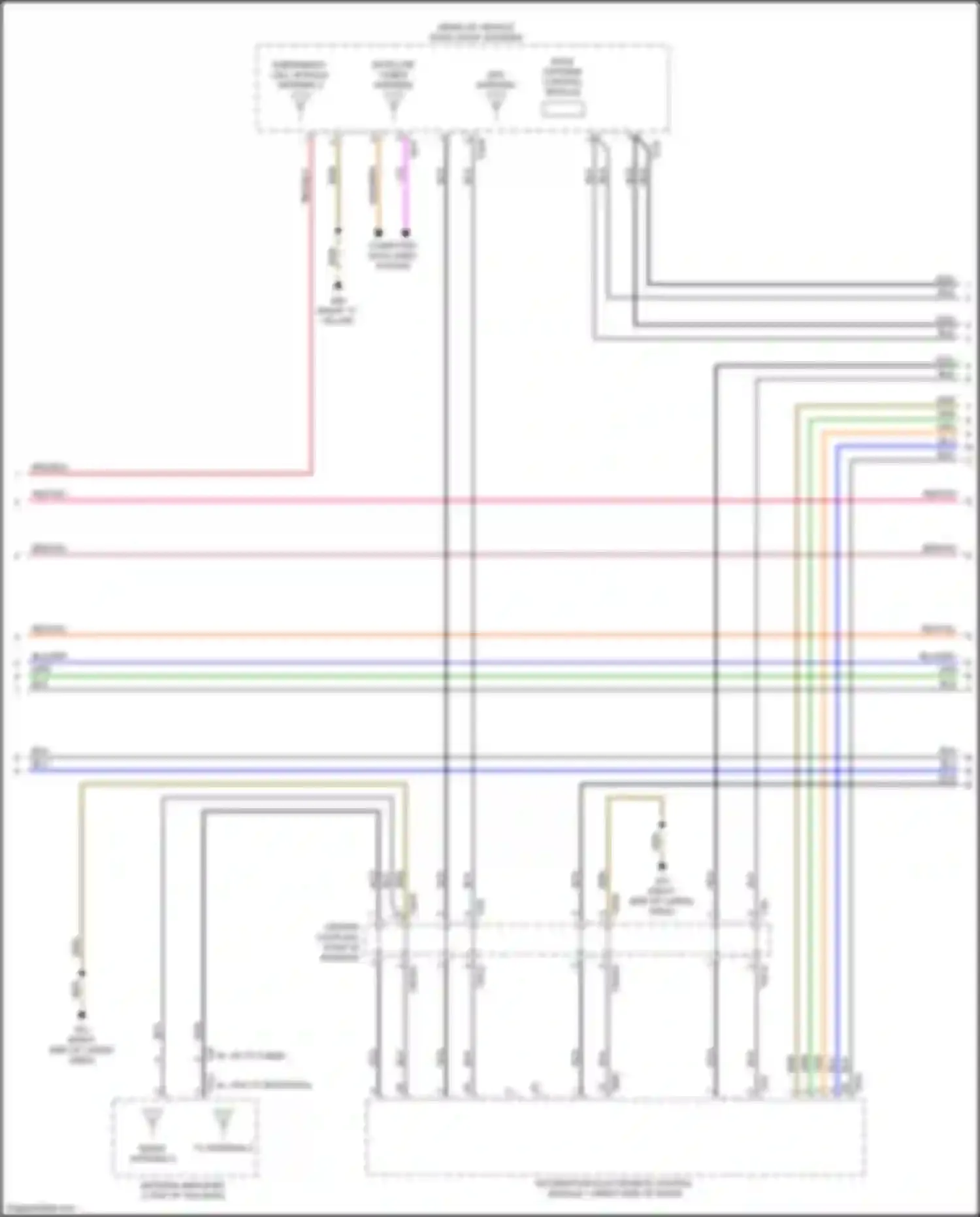 Q7 Audi 4M facelift (2019-2024): Navigation circuit, w/o amplifier (5 of 6)