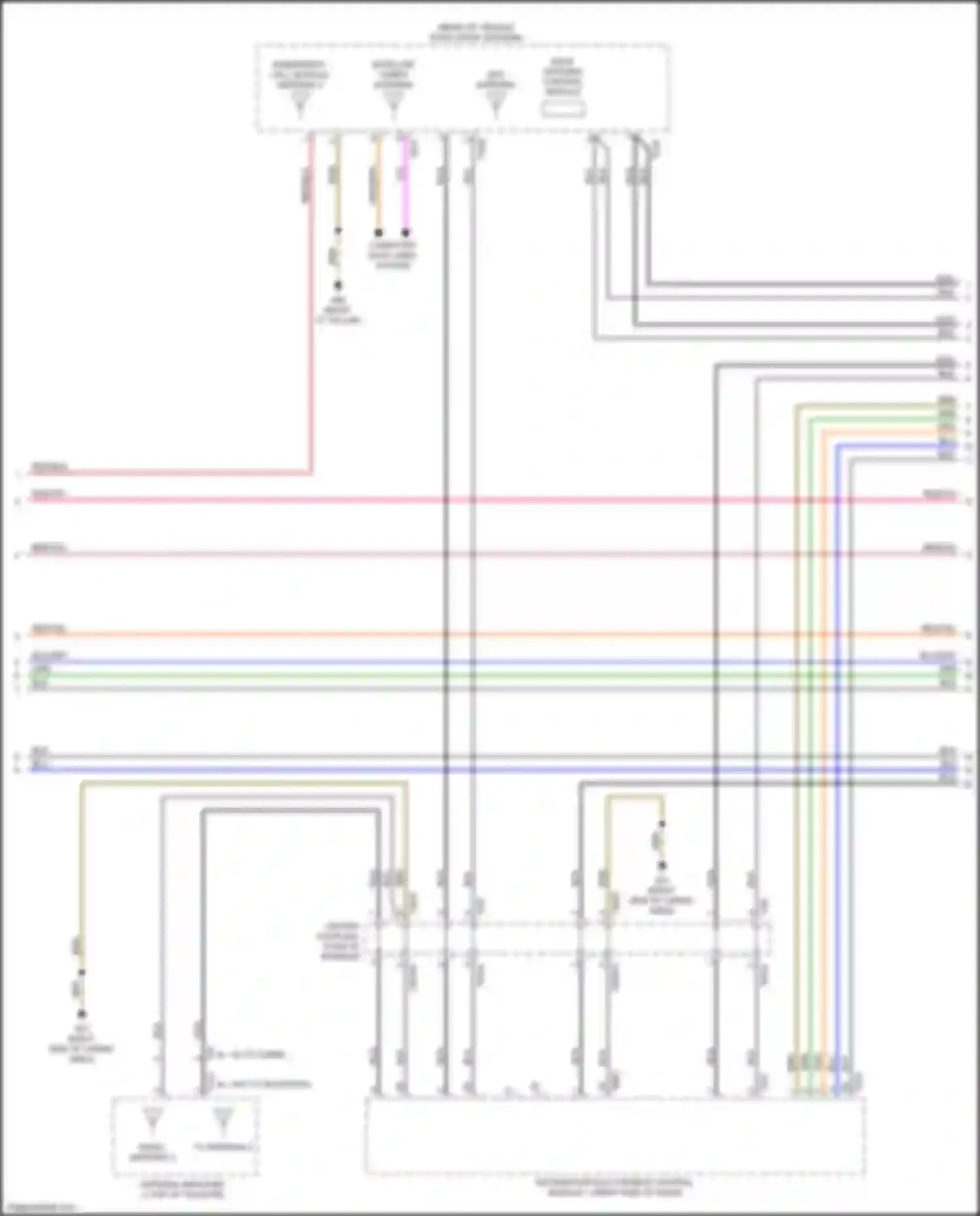 Q7 Audi 4M facelift (2019-2024): Radio circuit, w/o amplifier (5 of 6)