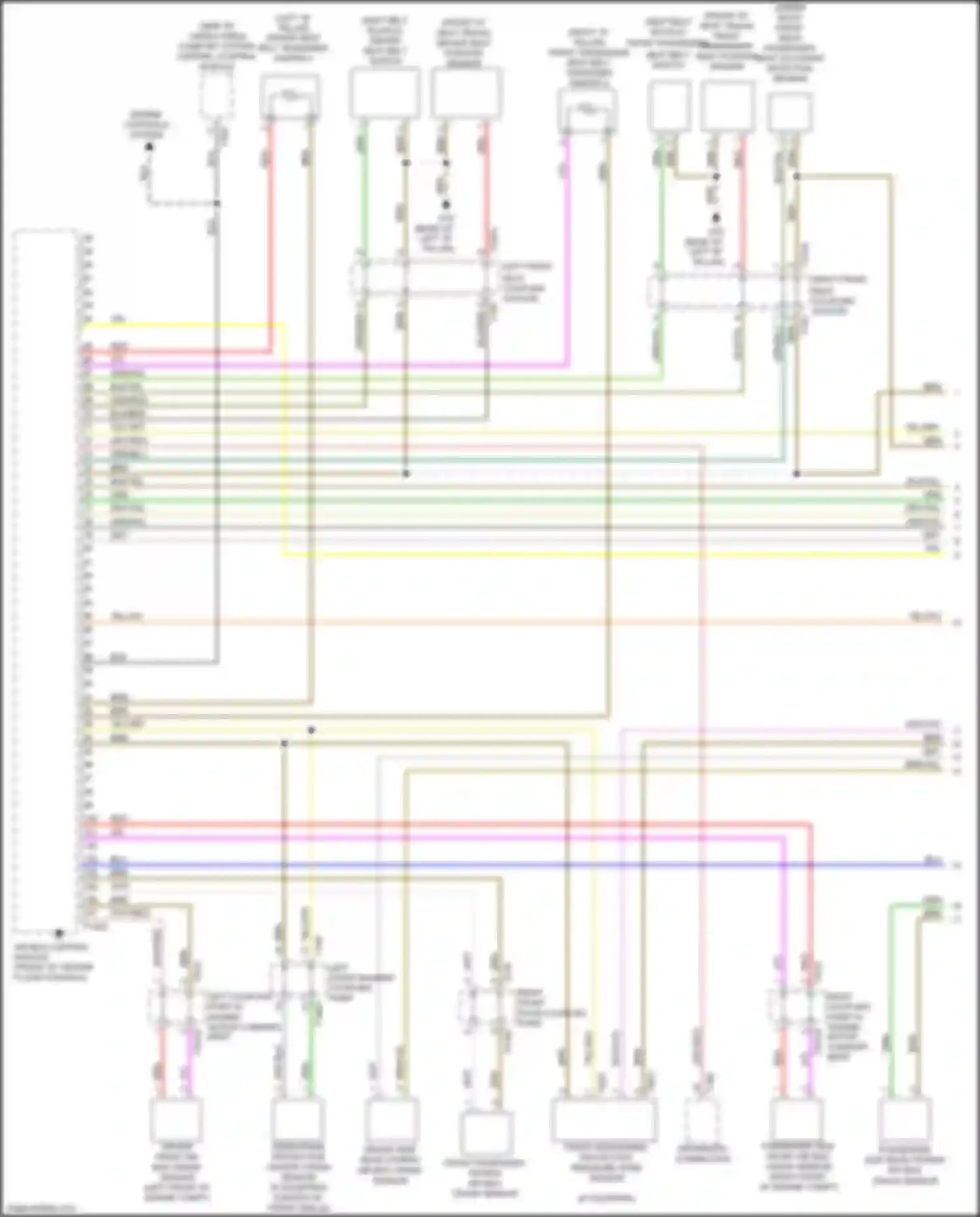 Q7 Audi 4M facelift (2019-2024): Supplemental restraints circuit (1 of 5)