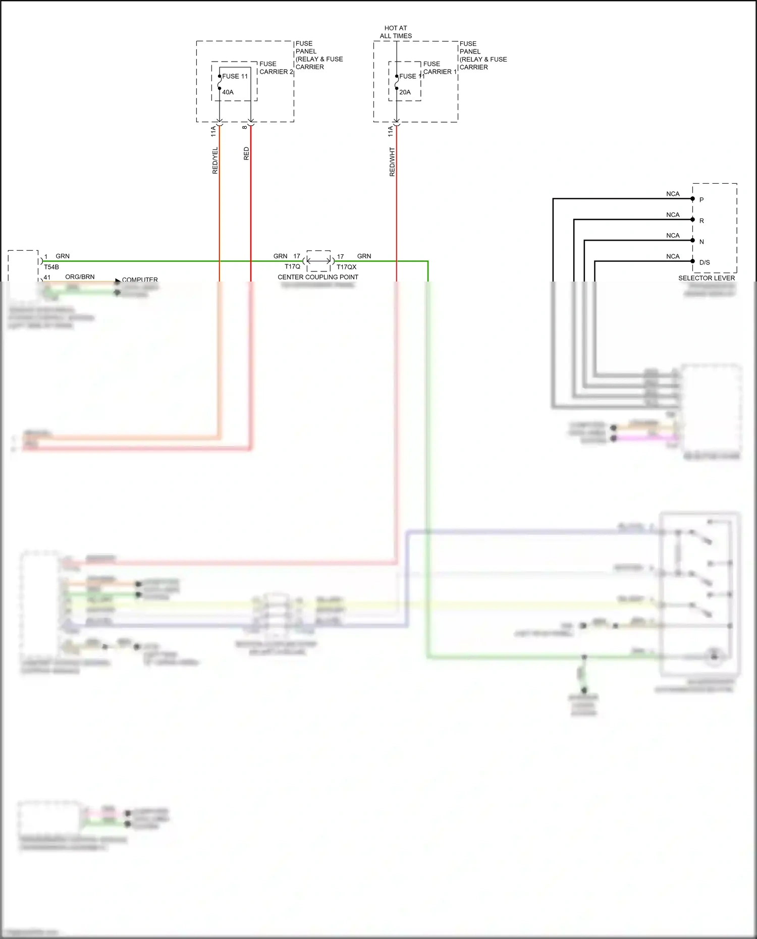 Audi Q7 4M facelift (2019-2024) authorization button wiring diagram  (1 of 1)