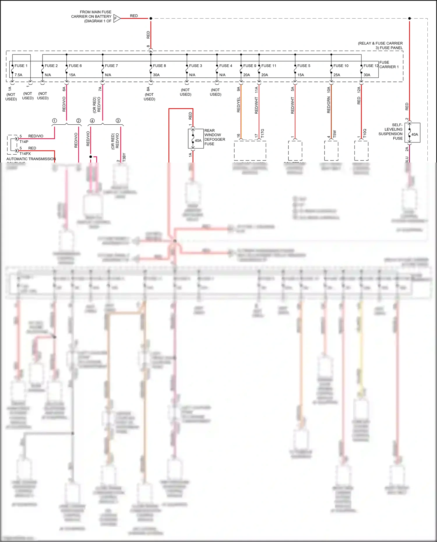 Audi Q7 4M facelift (2019-2024) close range communication control module wiring diagram  (3 of 4)