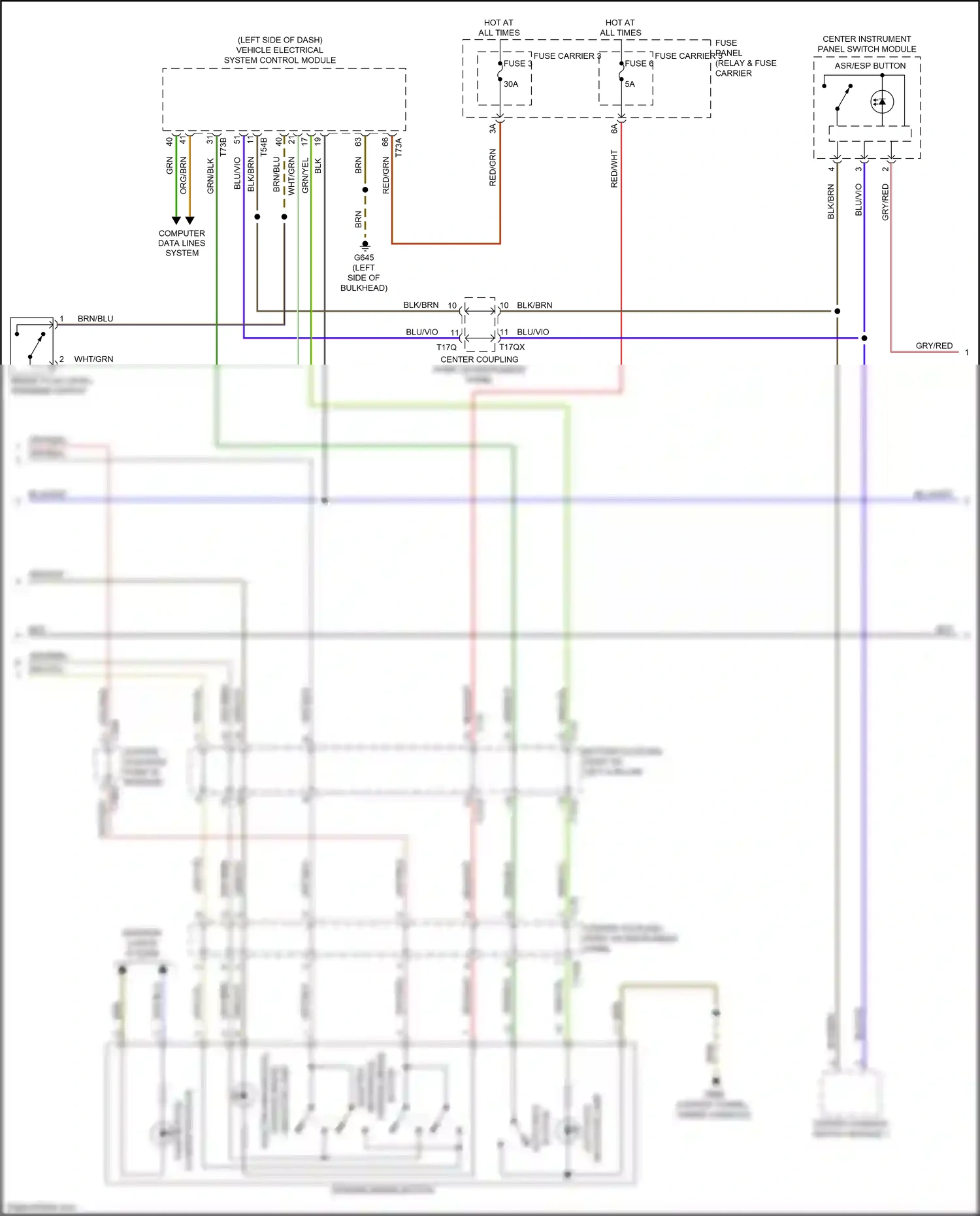 Audi Q7 4M facelift (2019-2024) computer data lines system wiring diagram  (81 of 149)