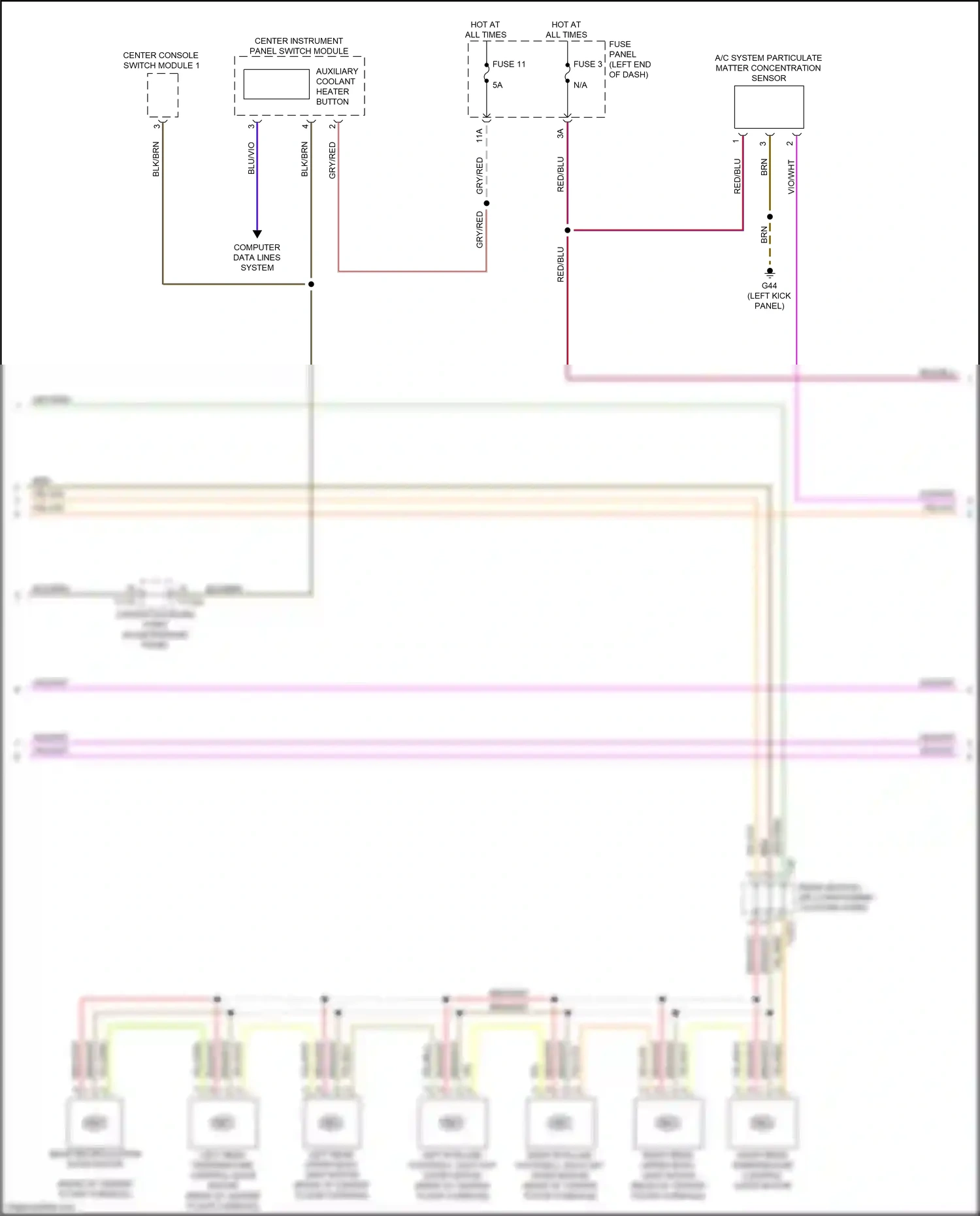 Audi Q7 4M facelift (2019-2024) computer data lines system wiring diagram  (27 of 149)