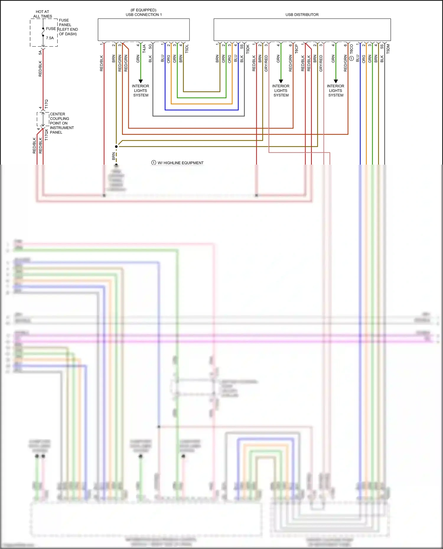Audi Q7 4M facelift (2019-2024) computer data lines system wiring diagram  (67 of 149)