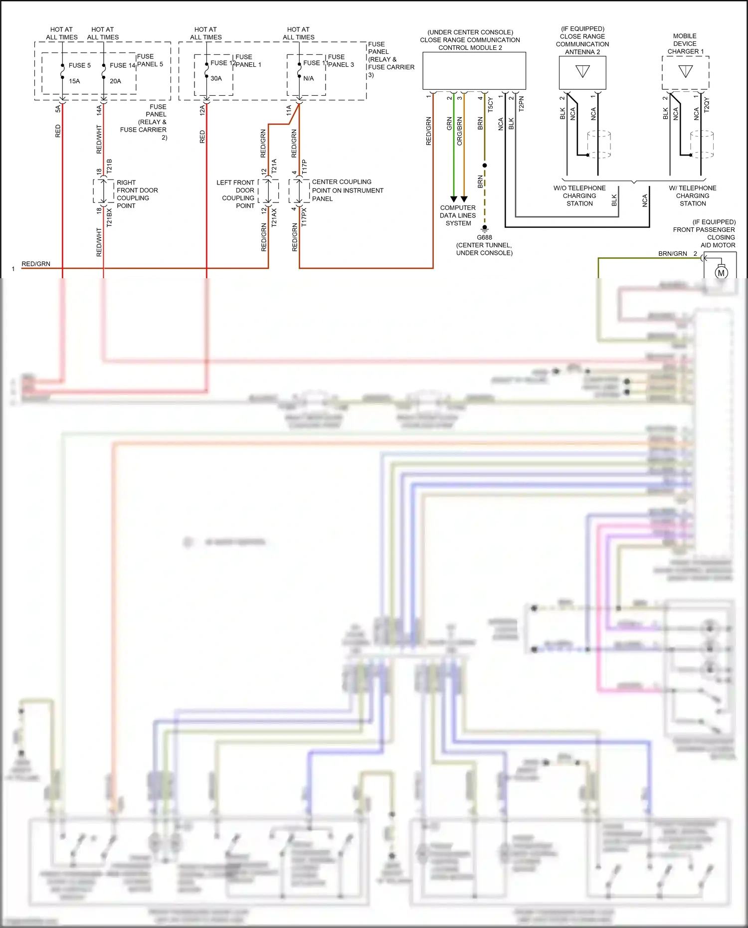 Audi Q7 4M facelift (2019-2024) computer data lines system wiring diagram  (34 of 149)