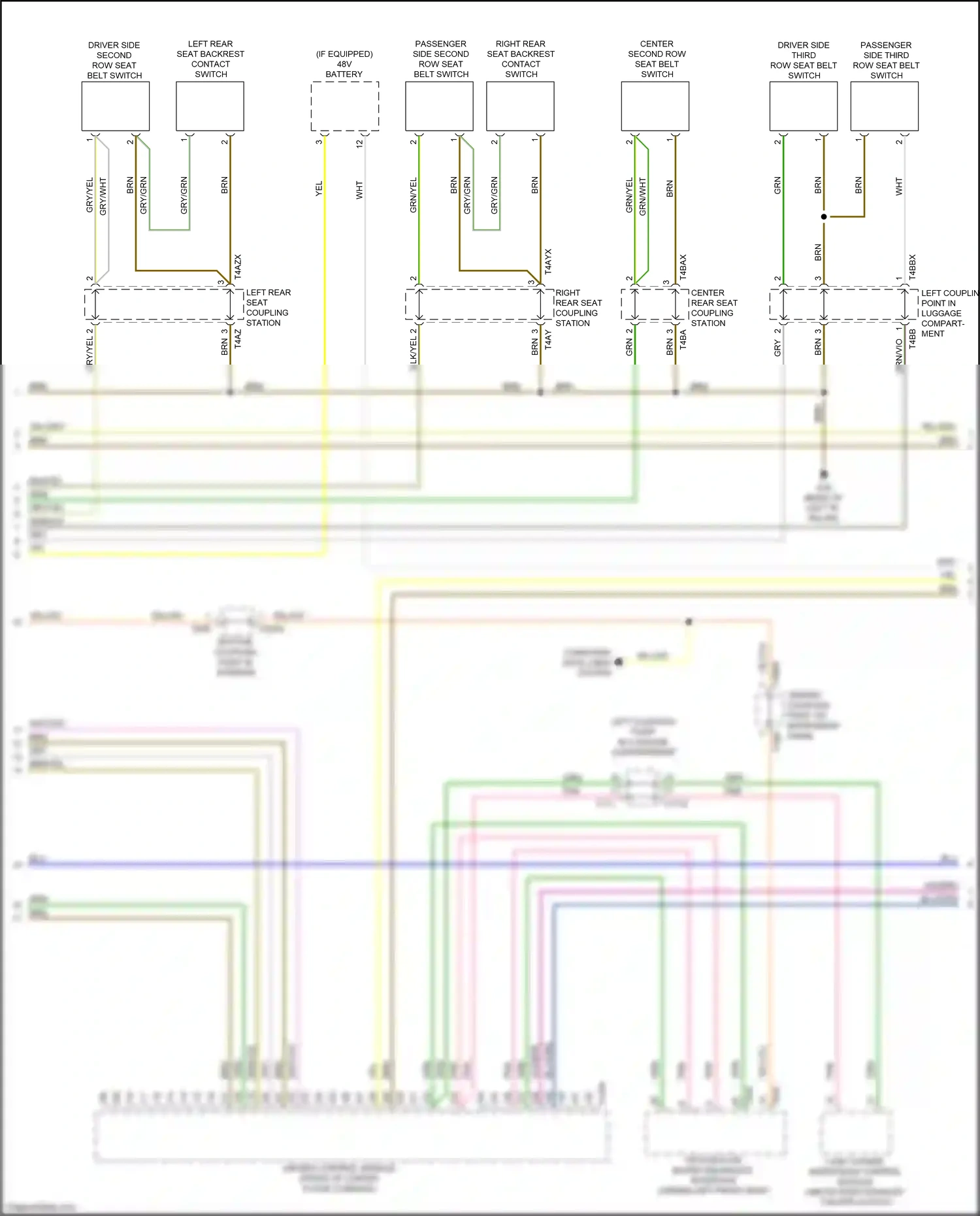 Audi Q7 4M facelift (2019-2024) computer data lines system wiring diagram  (140 of 149)