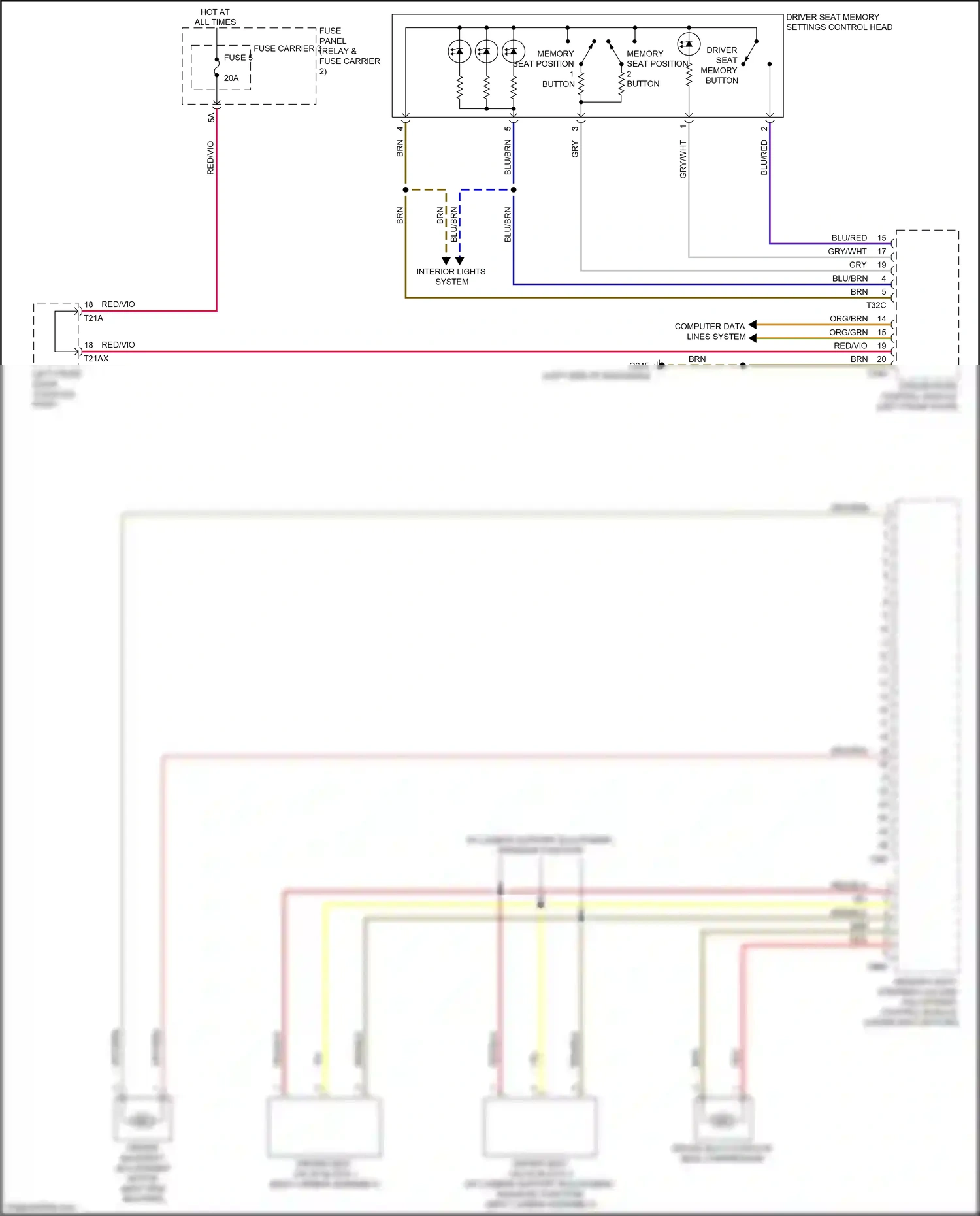 Audi Q7 4M facelift (2019-2024) computer data lines system wiring diagram  (101 of 149)