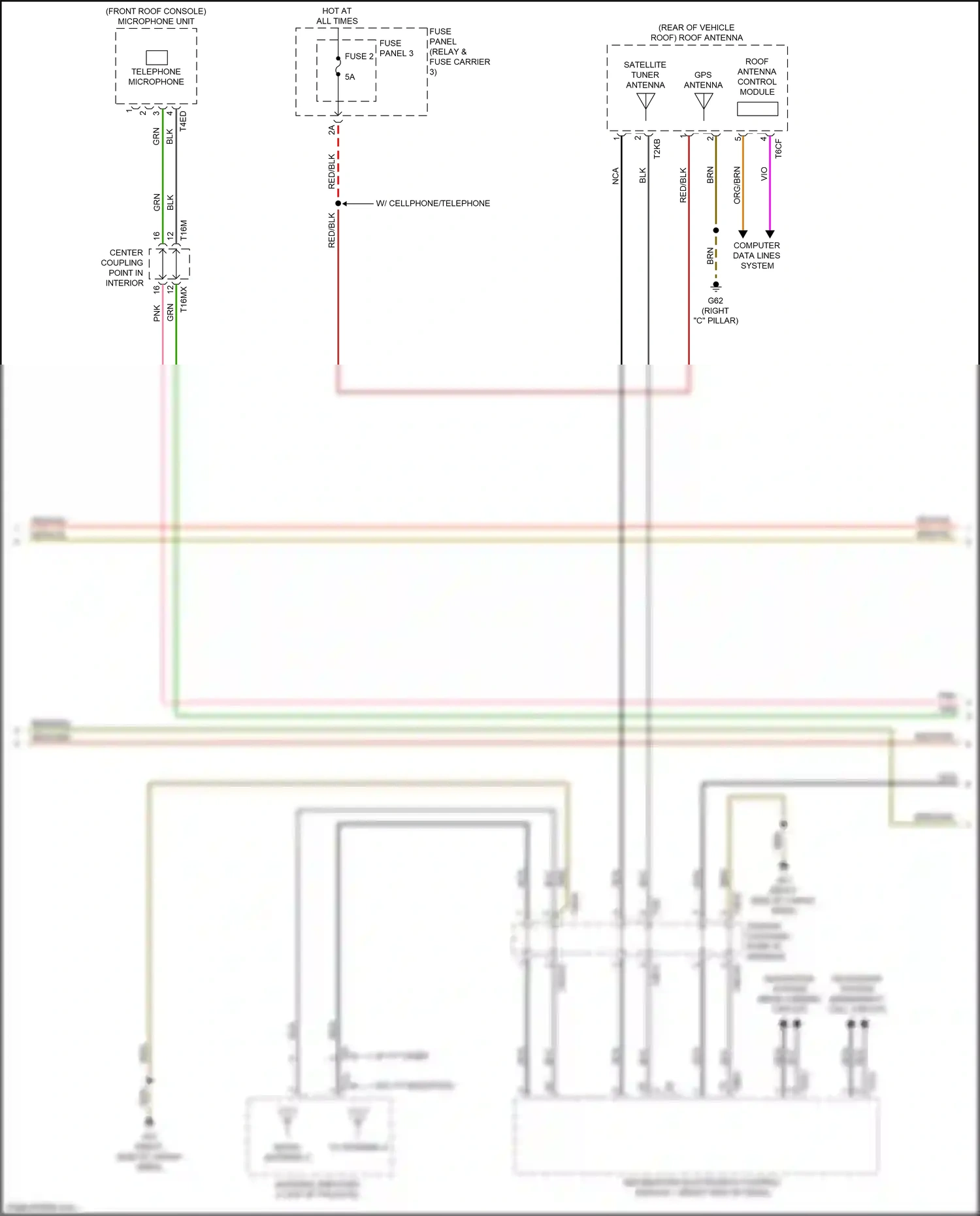 Audi Q7 4M facelift (2019-2024) computer data lines system wiring diagram  (53 of 149)