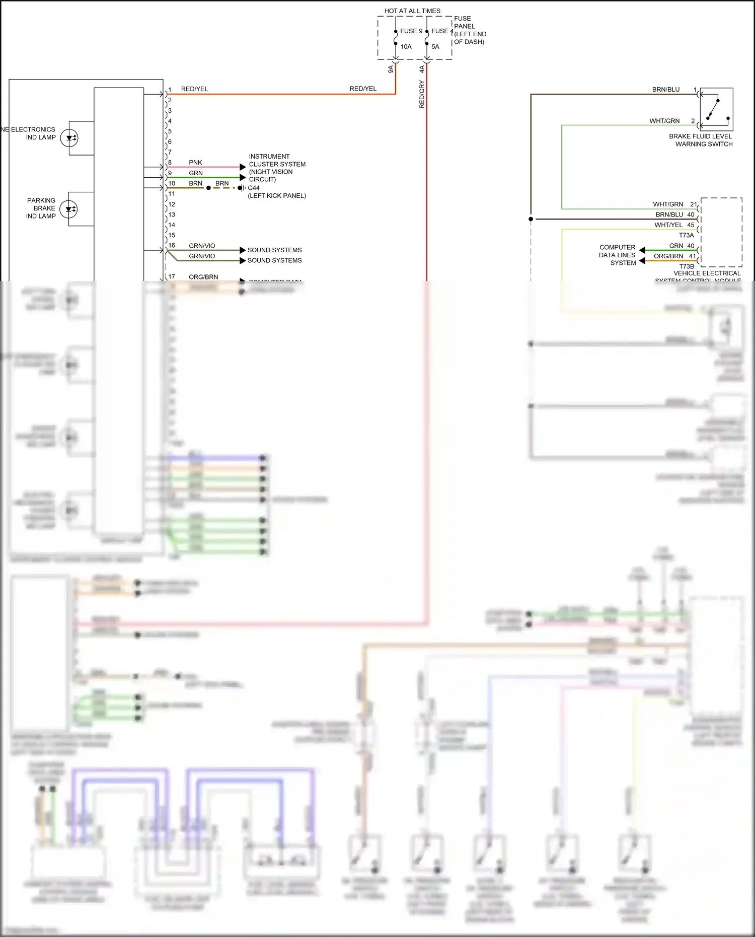 Audi Q7 4M facelift (2019-2024) computer data lines system wiring diagram  (45 of 149)