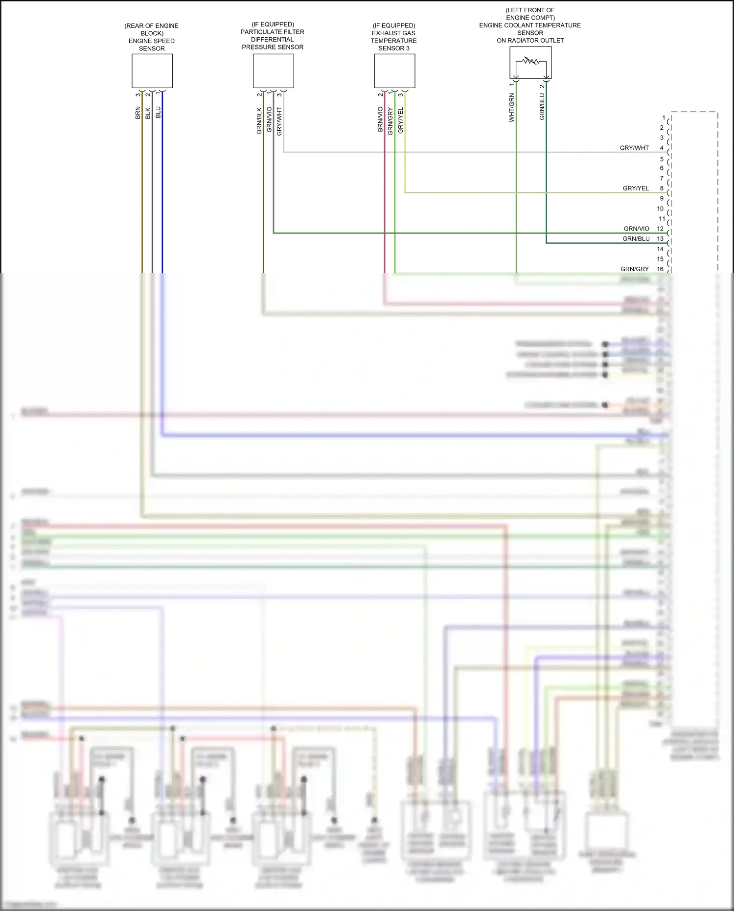 Audi Q7 4M facelift (2019-2024) engine speed sensor wiring diagram  (4 of 4)