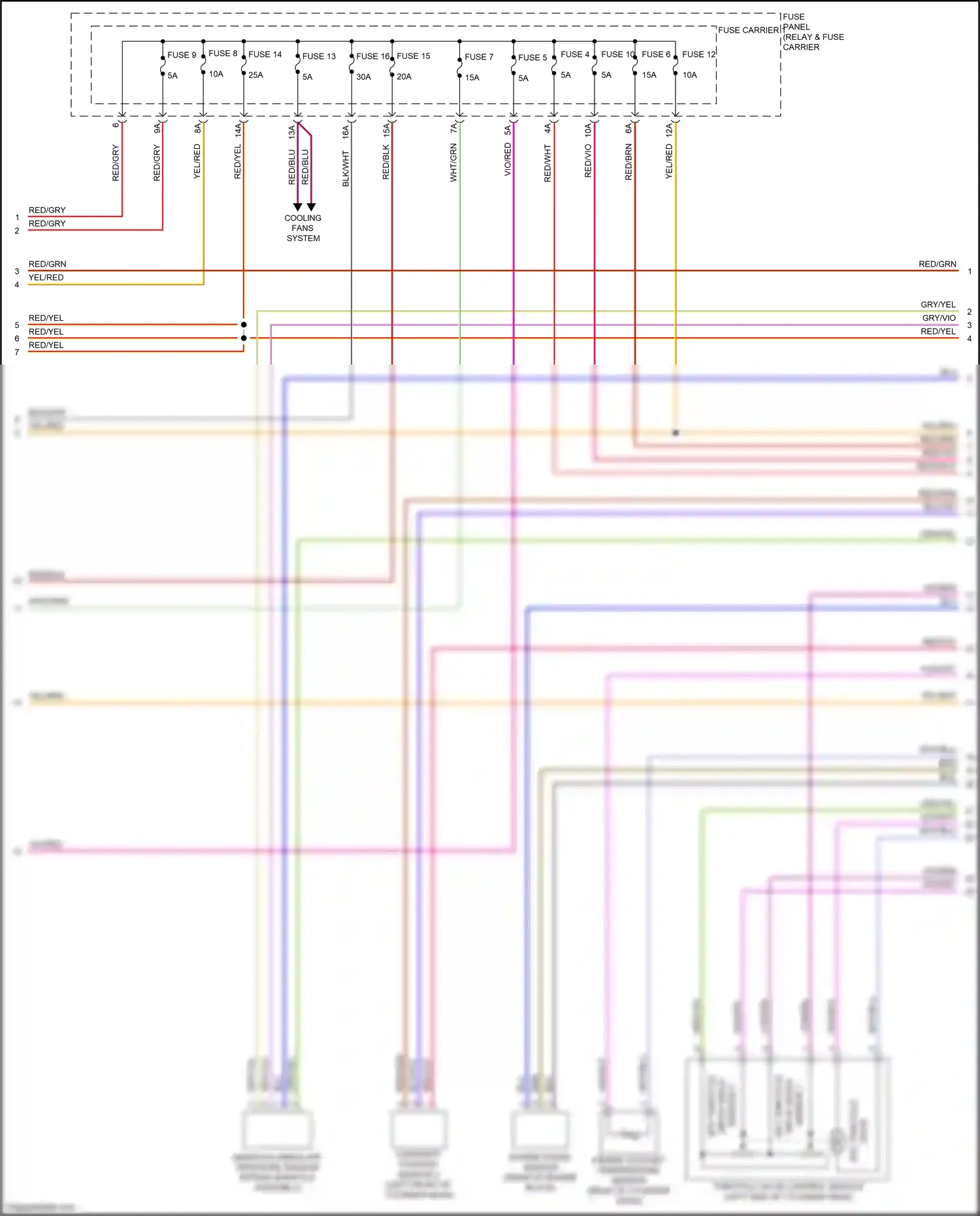 Audi Q7 4M facelift (2019-2024) engine speed sensor wiring diagram  (3 of 4)