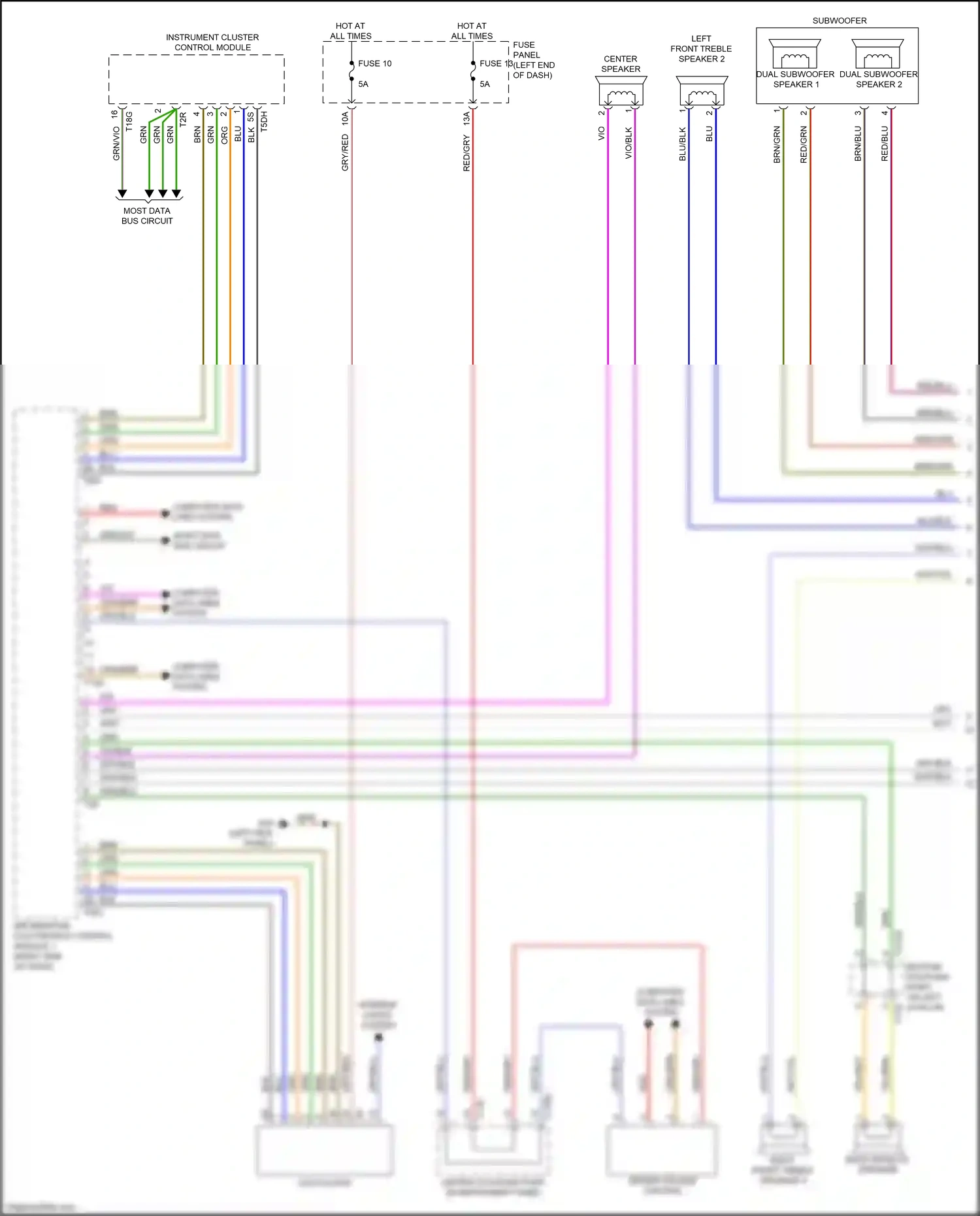 Audi Q7 4M facelift (2019-2024) information electronics control module 1 wiring diagram  (7 of 20)
