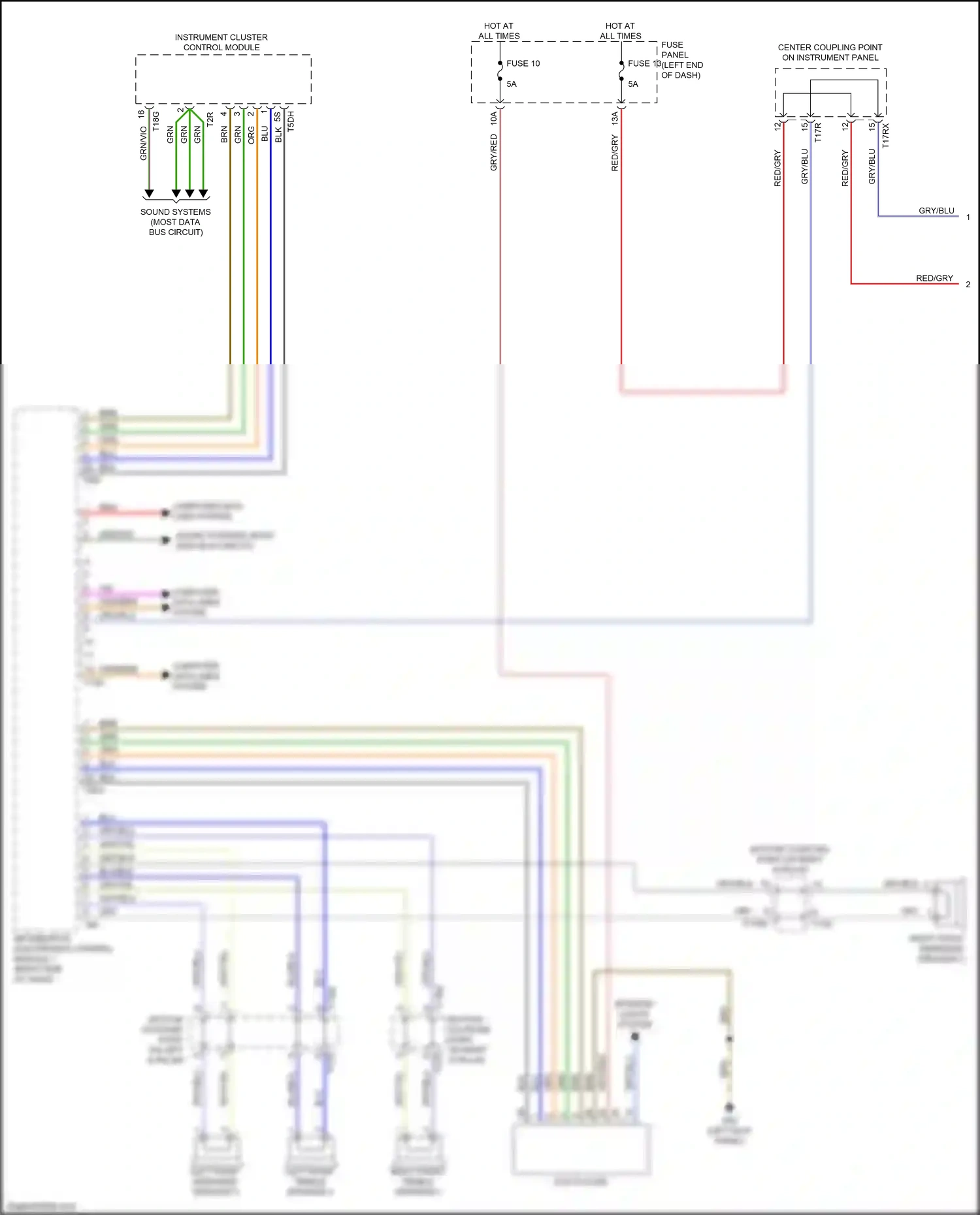 Audi Q7 4M facelift (2019-2024) information electronics control module 1 wiring diagram  (5 of 20)